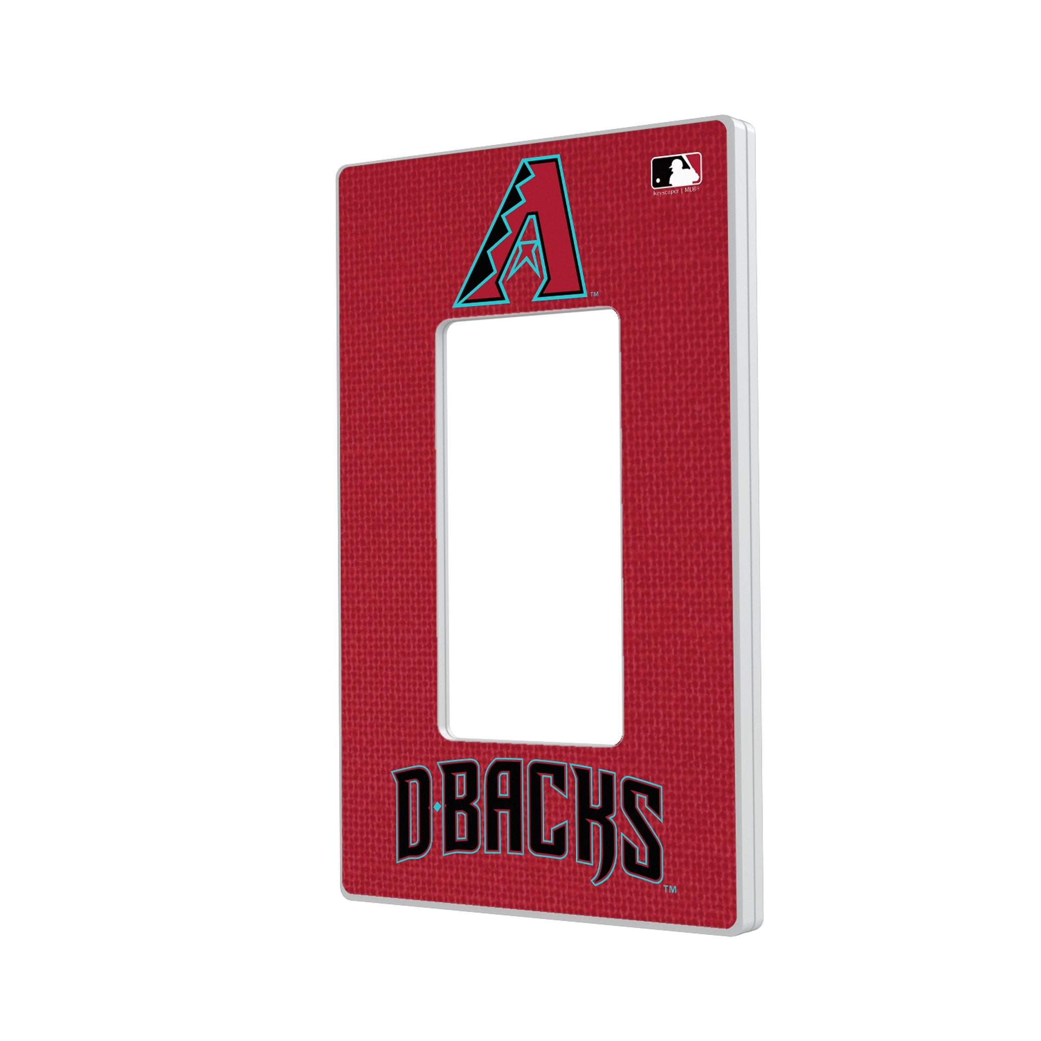 Arizona Diamondbacks Hidden Screw Light Switch Plate Cover - Solid Team Logo Design for Home & Office Decor | Perfect for Bedroom, Living Room, and Game Room