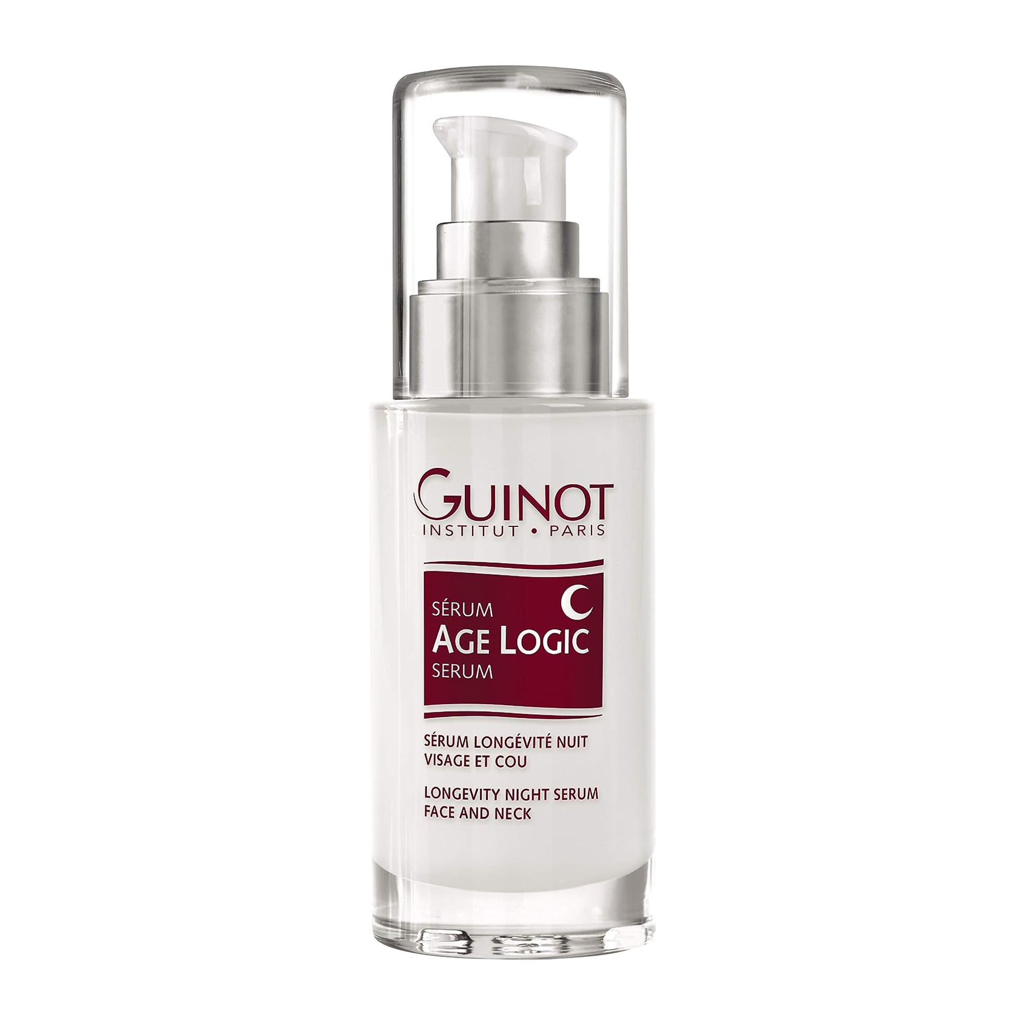 Guinot Age Logic Serum - Anti-Aging Face Serum for Wrinkles & Fine Lines - Hydrating & Firming Skincare Treatment - Perfect for Nighttime Routine & Daily Use