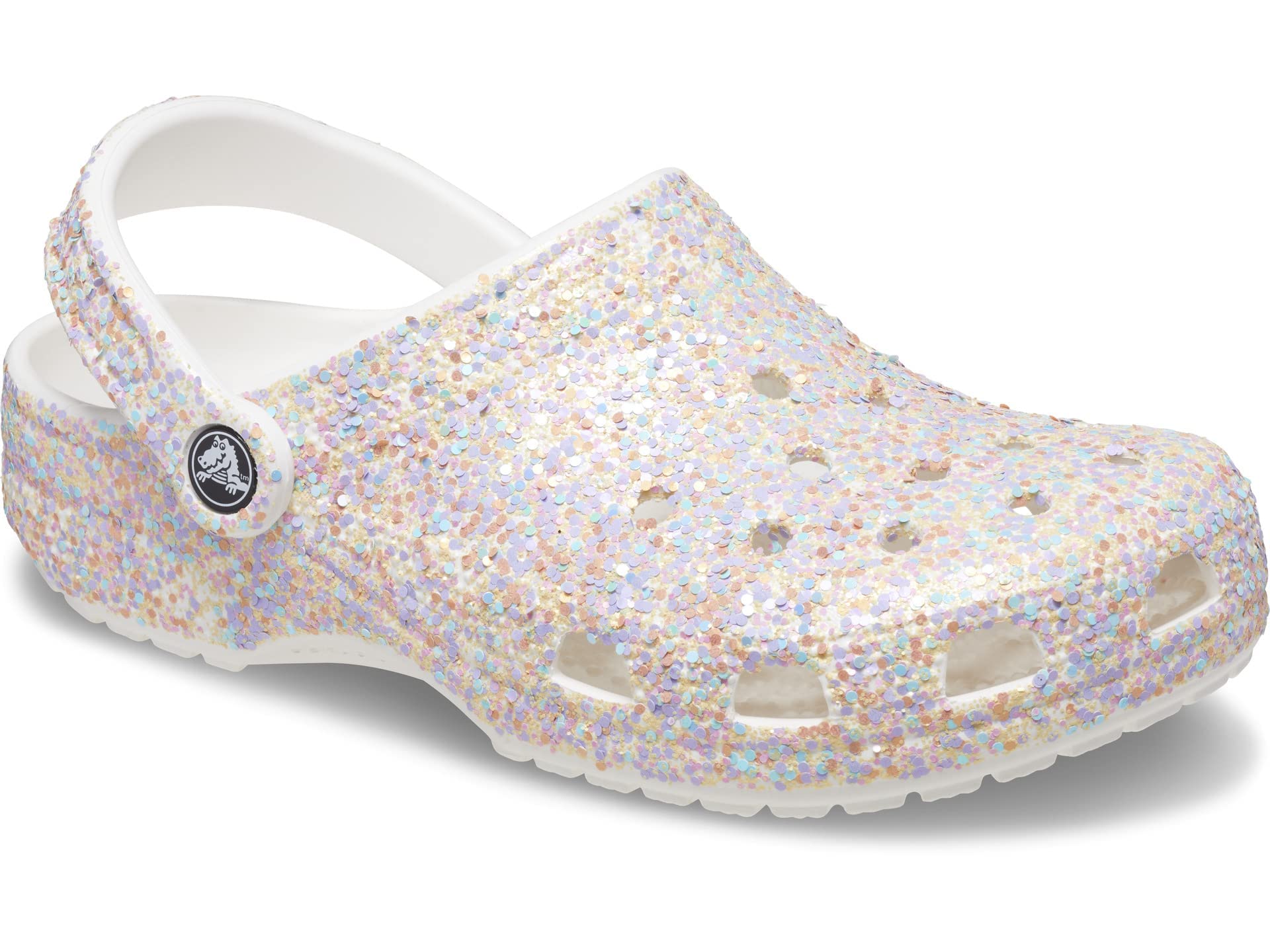 Crocs Unisex Adult Classic Glitter Clog | Comfortable Slip-On Shoes for Men & Women | Perfect for Casual Wear, Beach, Pool & Indoor Use