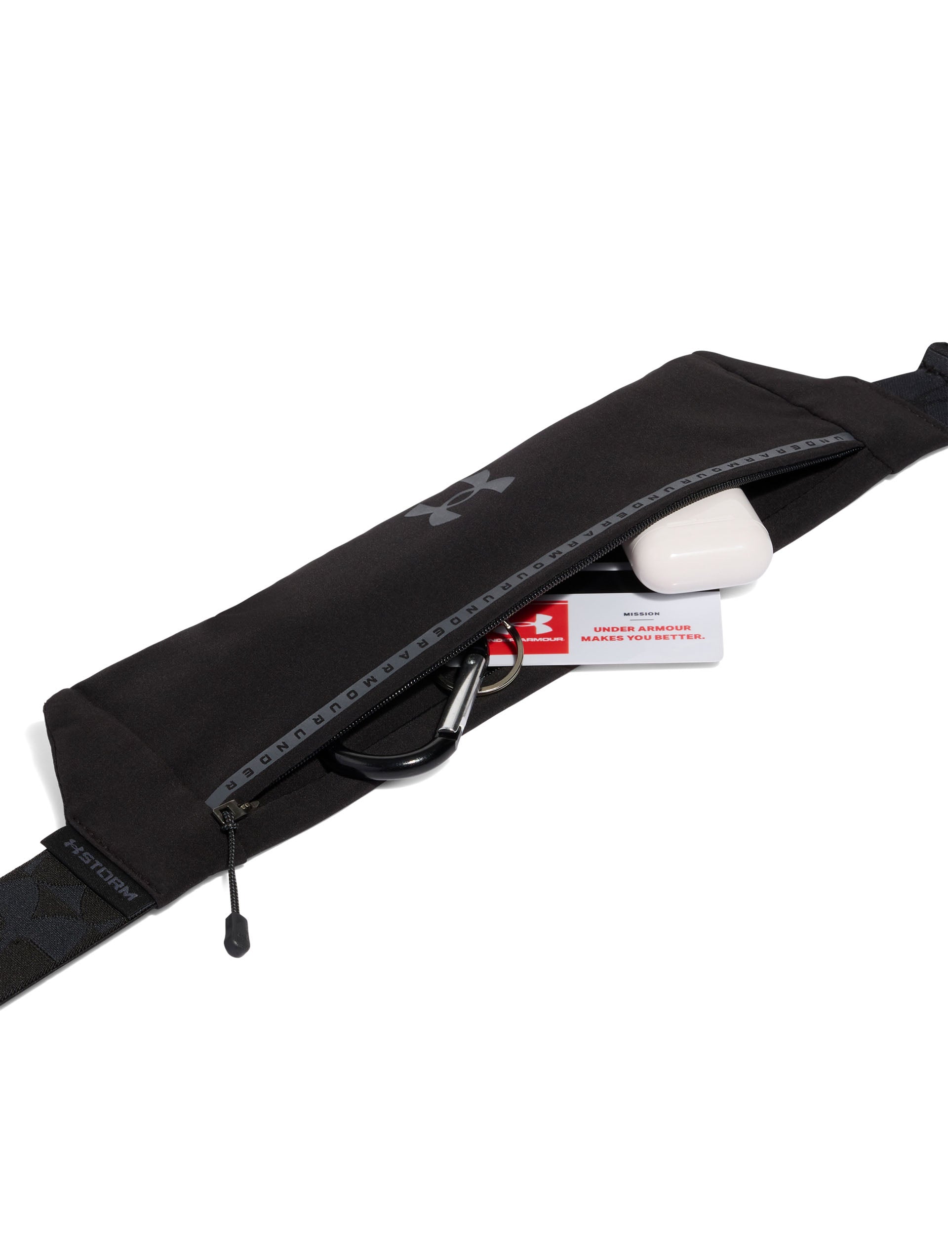 Velociti Run Belt - Lightweight & Adjustable Running Waist Pack for Men & Women - Black/Castlerock - Perfect for Jogging, Hiking, Travel & Gym Workouts
