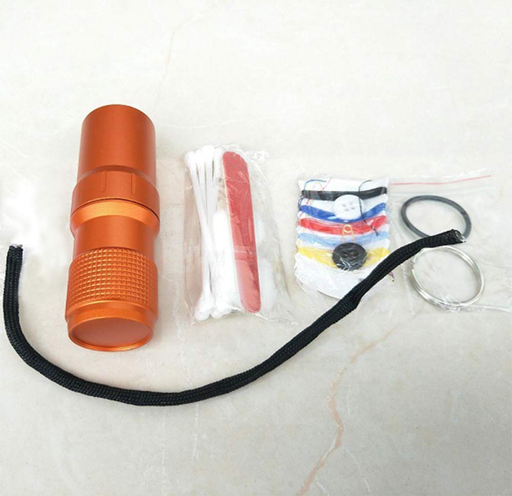 Waterproof EDC Capsule Tube - Portable Survival Waterproof Pill Container for Outdoor Adventures, Emergency Kits & Camping Gear (Orange) - Perfect for Hiking, Travel & First Aid Preparedness