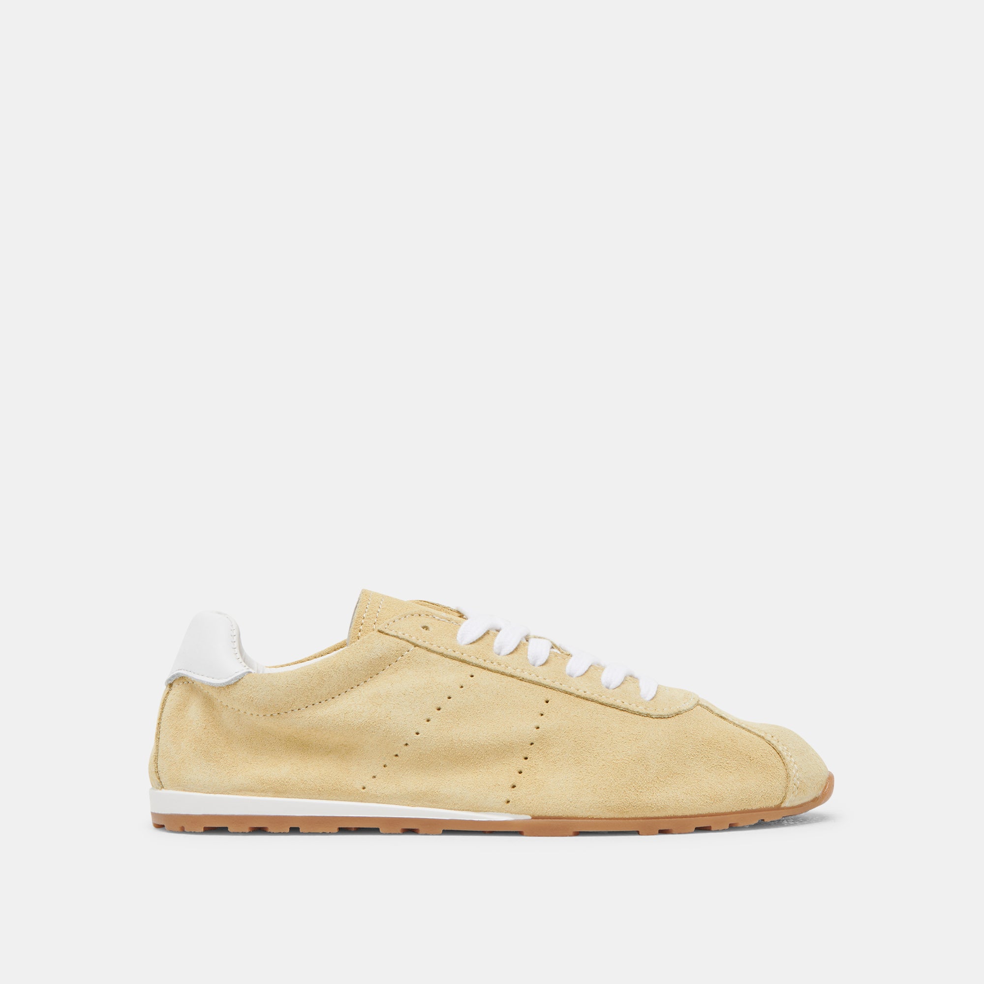 SERINA Women's Yellow Suede Sneakers - Comfortable Casual Walking Shoes for Women, Perfect for Work, Travel & Everyday Wear