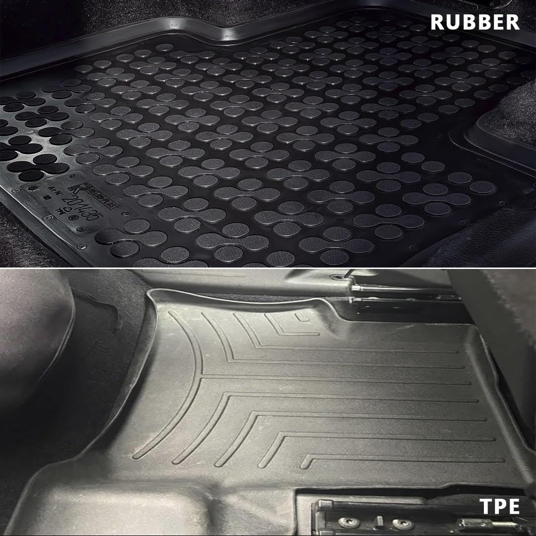 2016-2021 Mazda CX-3 & CX-30 All-Weather Floor Mats - Waterproof, Odorless, Molded SUV Floor Liners | Perfect for Winter Snow, Mud & Rain Protection - Black Car Accessories