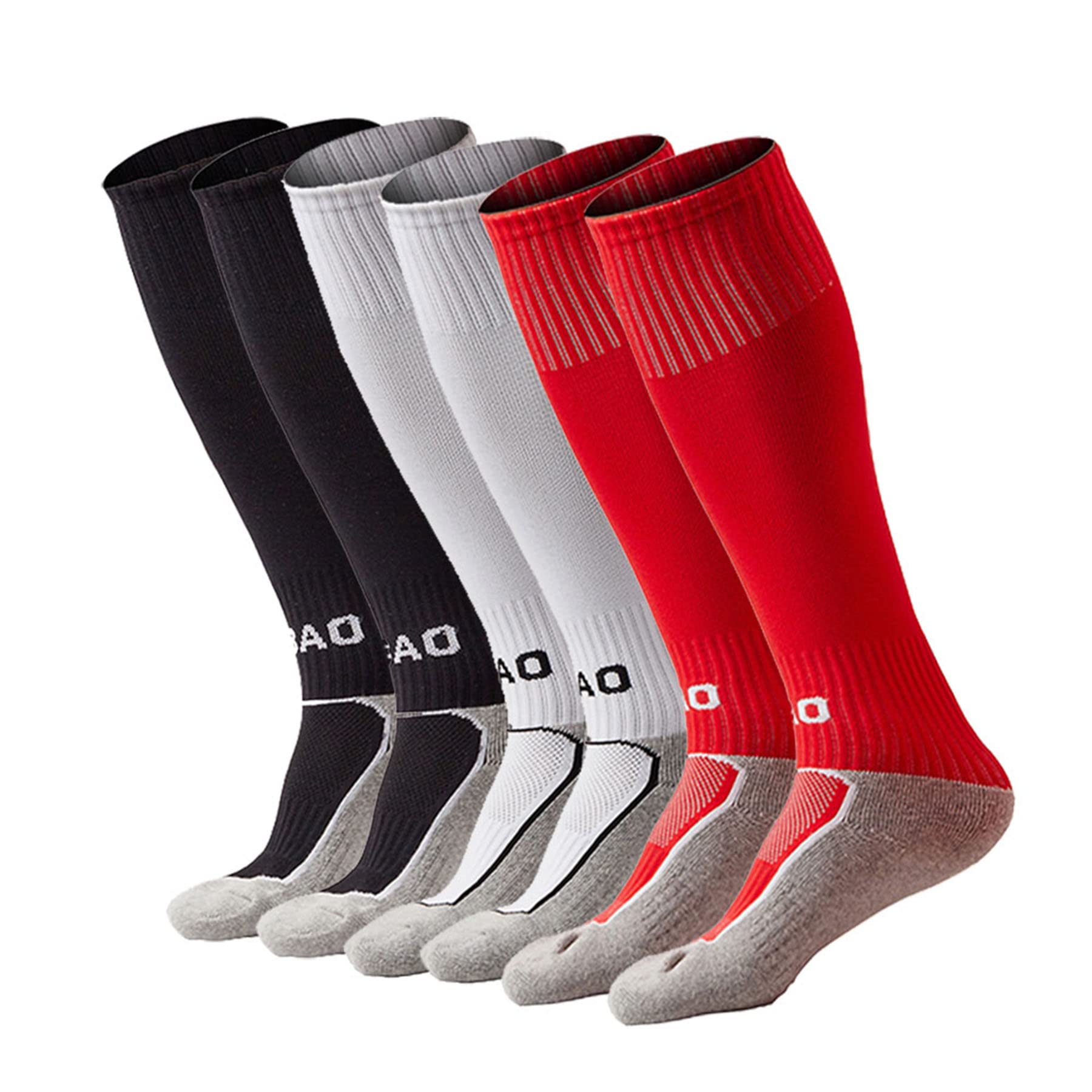 Xikun Kids Soccer Socks - Knee High Compression Football Socks for Boys & Girls - Perfect for Training, Games & Sports Activities