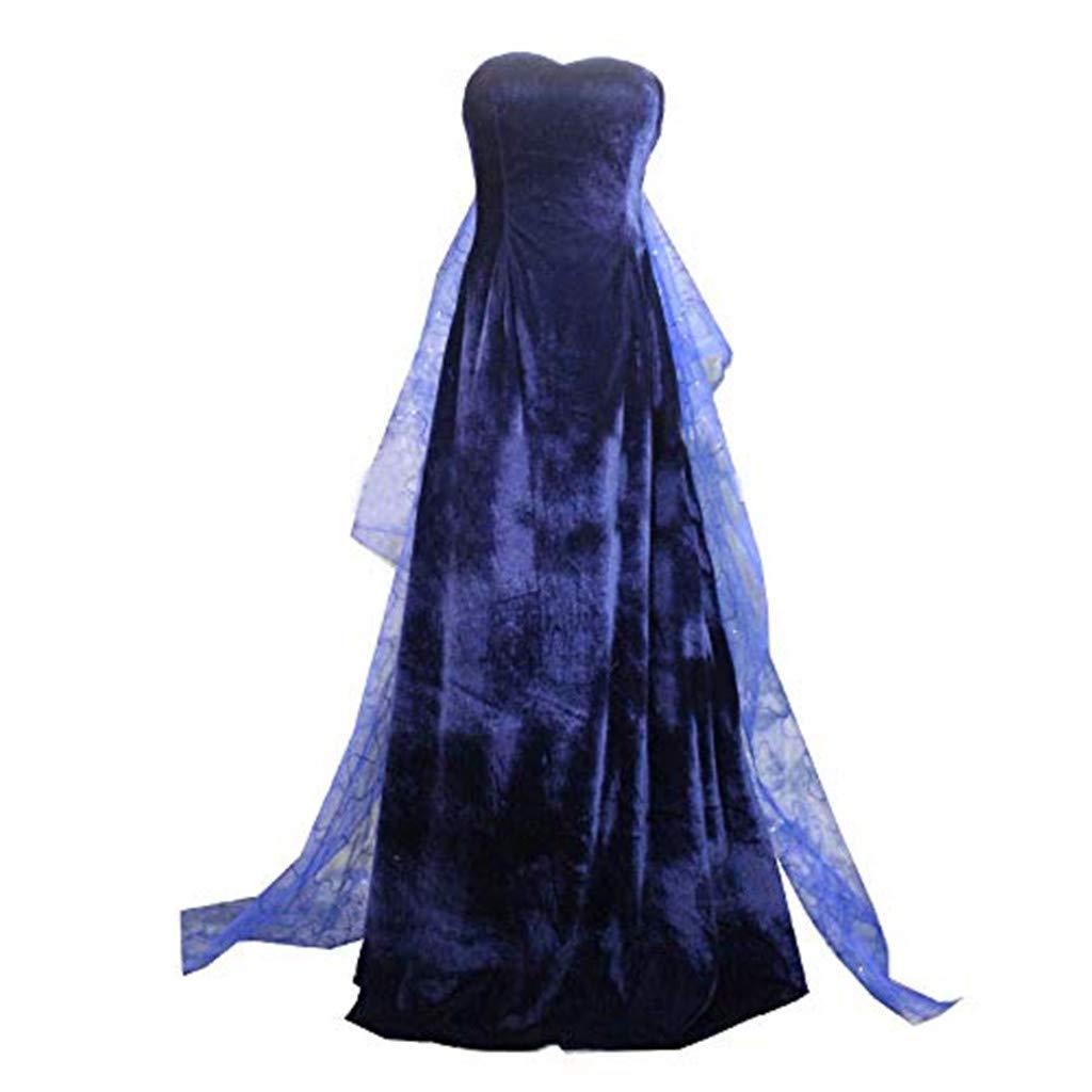 Anastasia Blue Princess Cosplay Dress - Elegant Evening Gown for Halloween, Cosplay Events & Themed Parties | Disney-Inspired Costume for Women & Girls