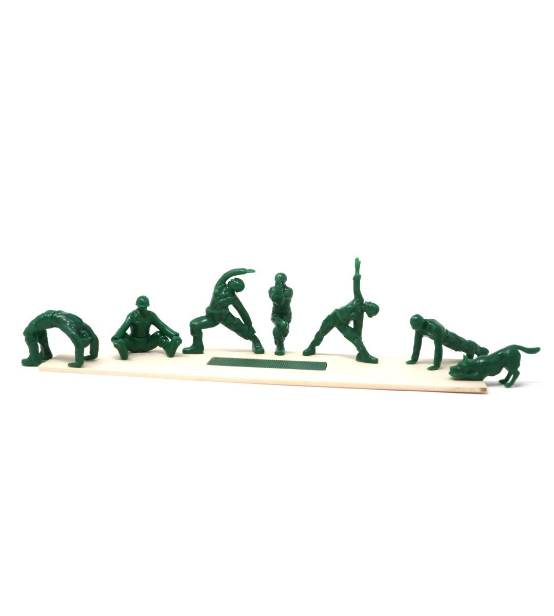 3 Yoga Joes Series 2 Action Figures - Collectible Military Yoga Pose Toys for Stress Relief & Play - Perfect for Desk Decor, Office Toys, and Yoga Enthusiasts