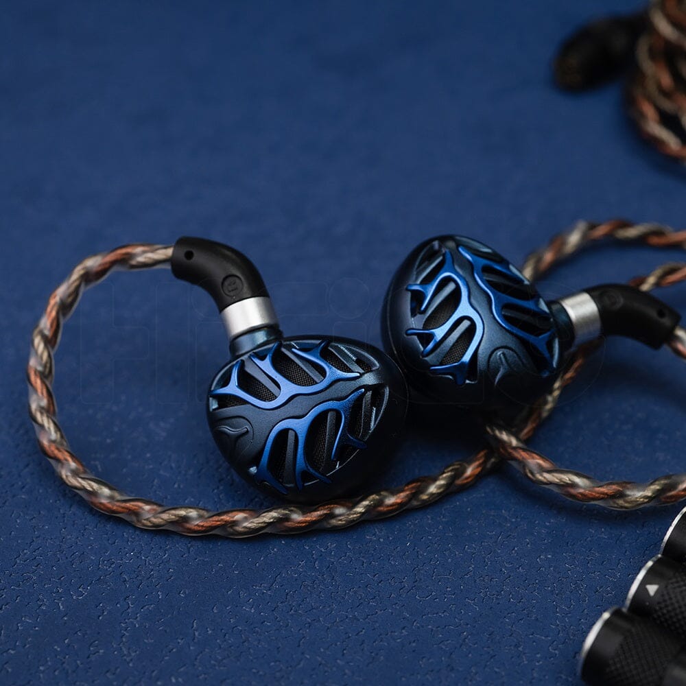TRN Azure Dragon 14.6mm 2nd Gen Flagship Planar Magnetic IEM Earphones with High Resolution Audio - Perfect for Audiophiles, Studio Monitoring & Gaming