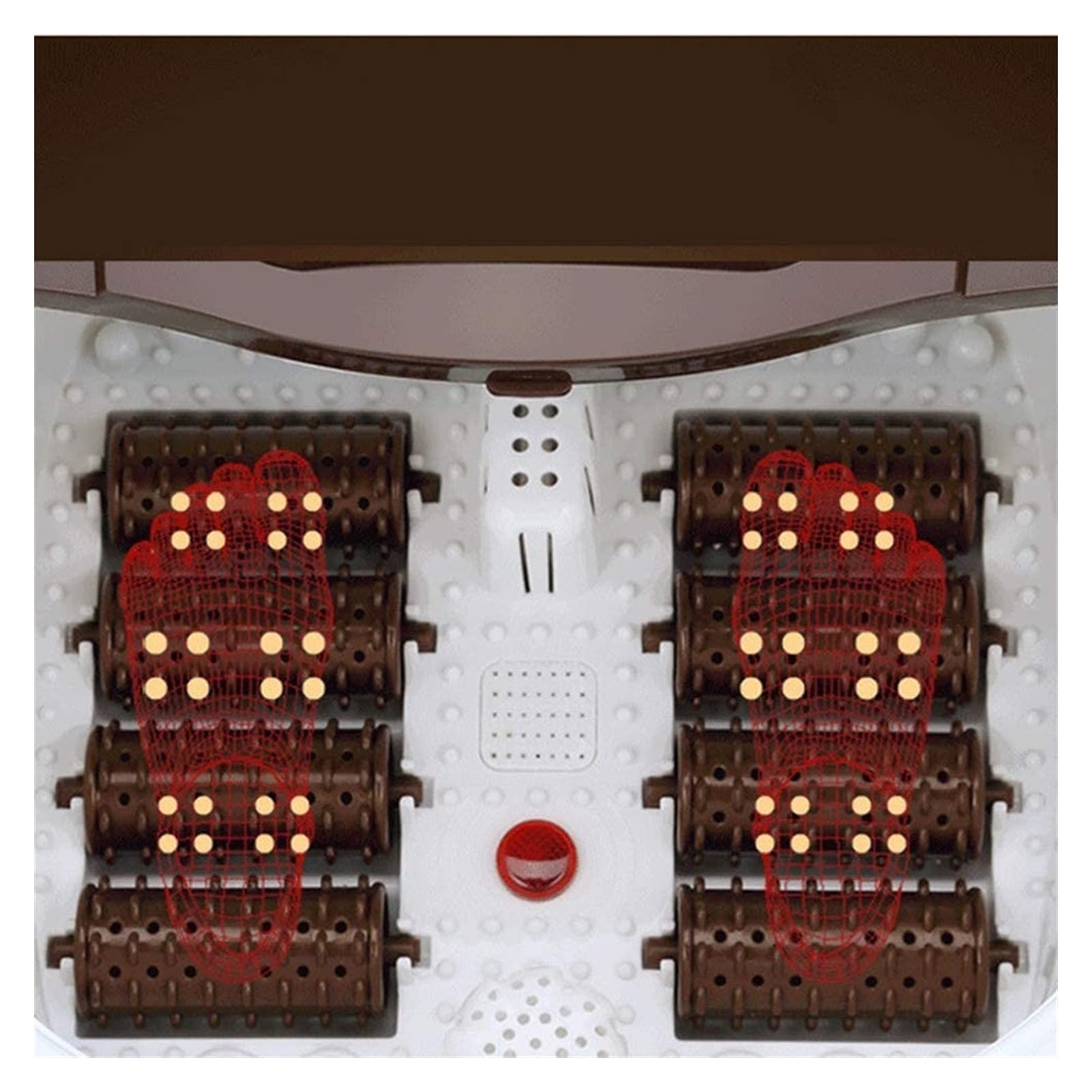 Relaxing Foot Spa Massager with Heat, Bubbles & Vibration - 8 Shiatsu Rollers for Tired Feet Relief, Adjustable Temperature Pedicure Tub - Perfect for Home, Office & Post-Workout Recovery