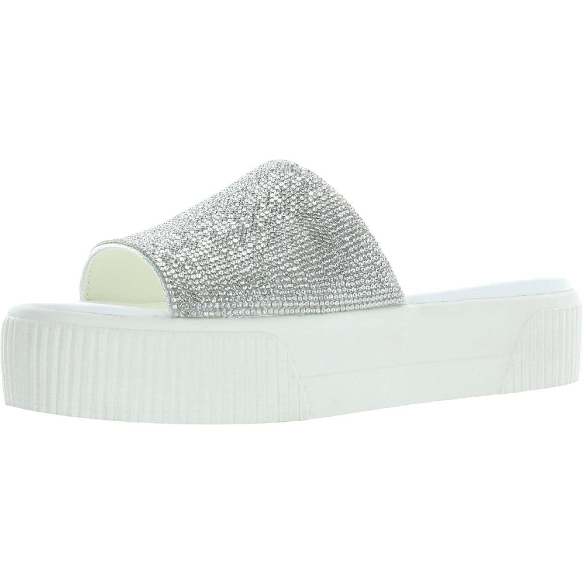 Jessica Simpson Women's Ezira Open Toe Embellished Flatform Sandals - Comfortable Summer Beach Wedding Shoes for Women, Perfect for Parties, Vacations and Casual Outfits