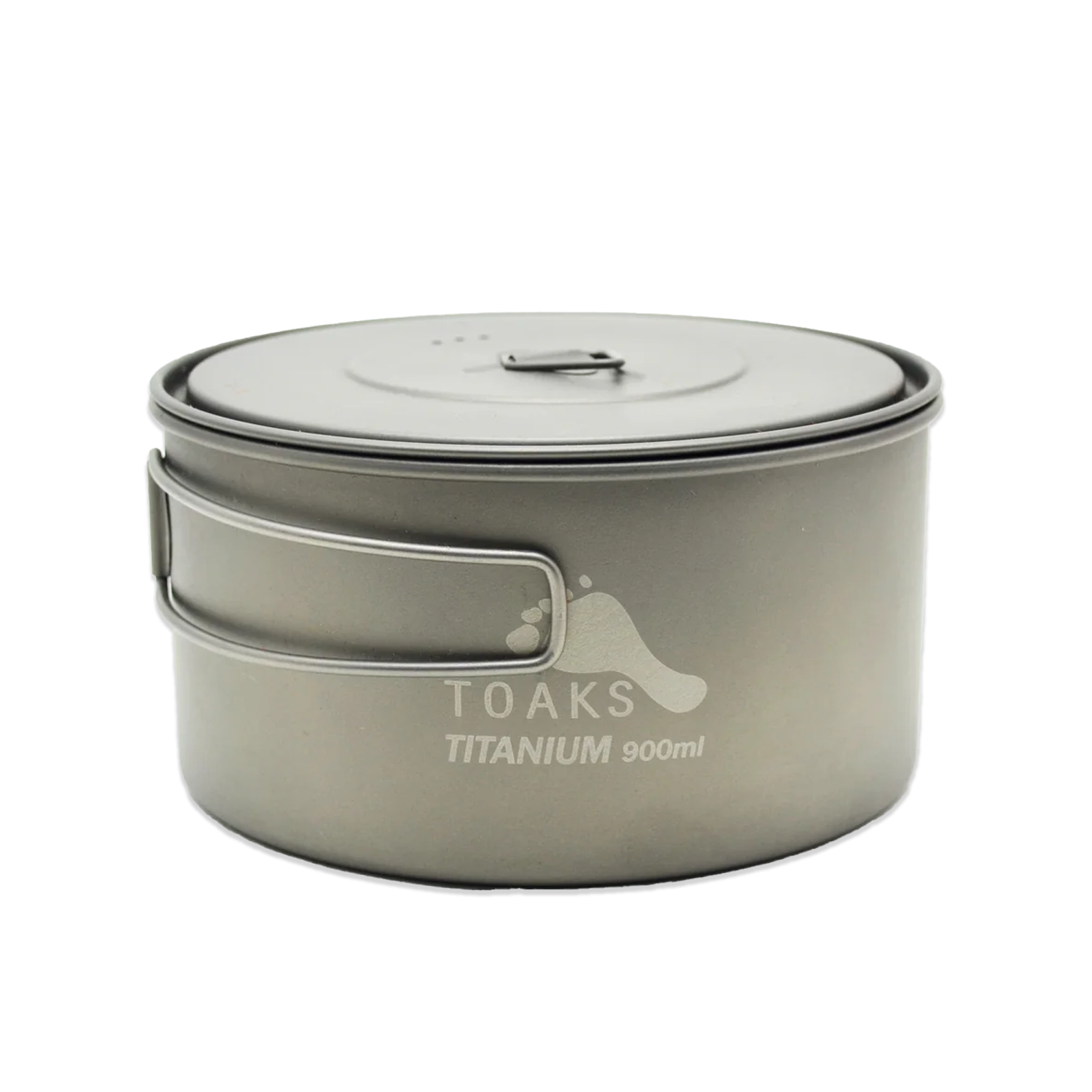 Toaks 900ml Wide D130 Titanium Pot with Lid - Ultralight Camping Cookware for Backpacking, Hiking & Outdoor Adventures