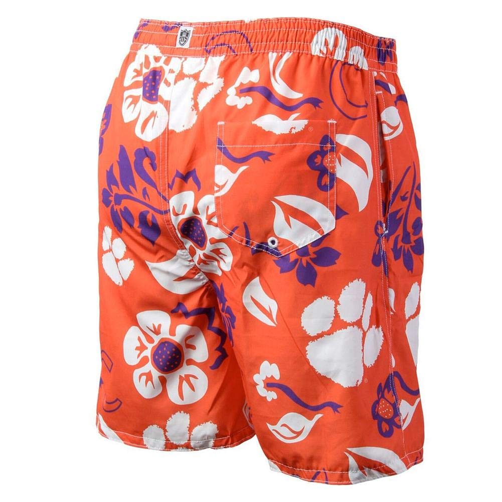 Men's Army Black Knights Floral Swim Trunks - Quick Dry Swim Shorts for Men (X-Large) - Perfect for Beach, Pool, and Summer Vacation