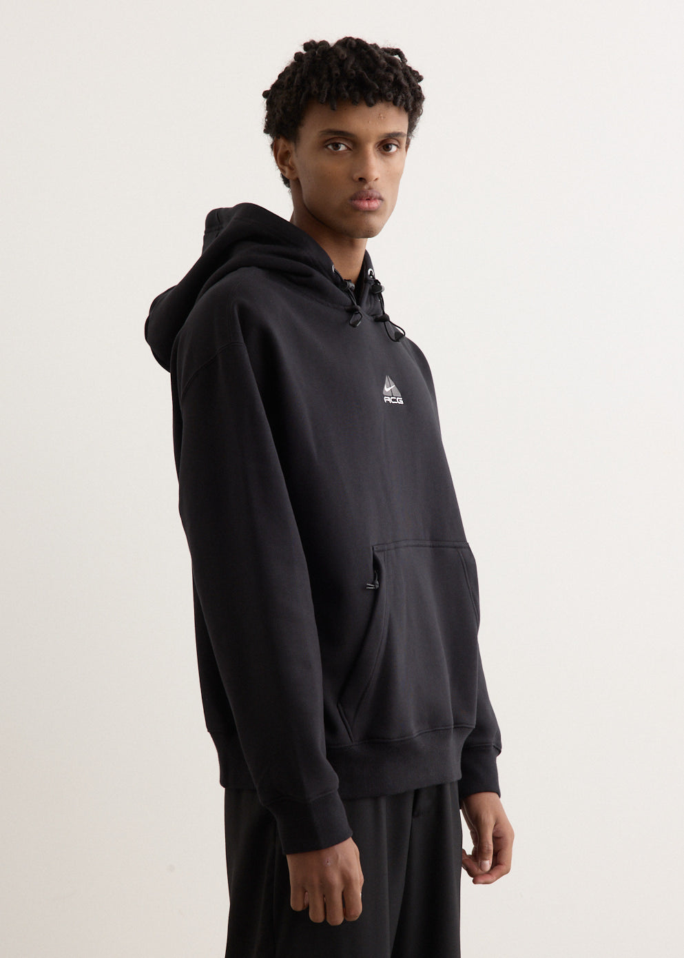 ACG Therma-FIT Fleece Pullover Hoodie - Men's Winter Running Jacket with Zipper Pocket | Water-Resistant & Breathable for Outdoor Hiking, Camping & Cold Weather Activities