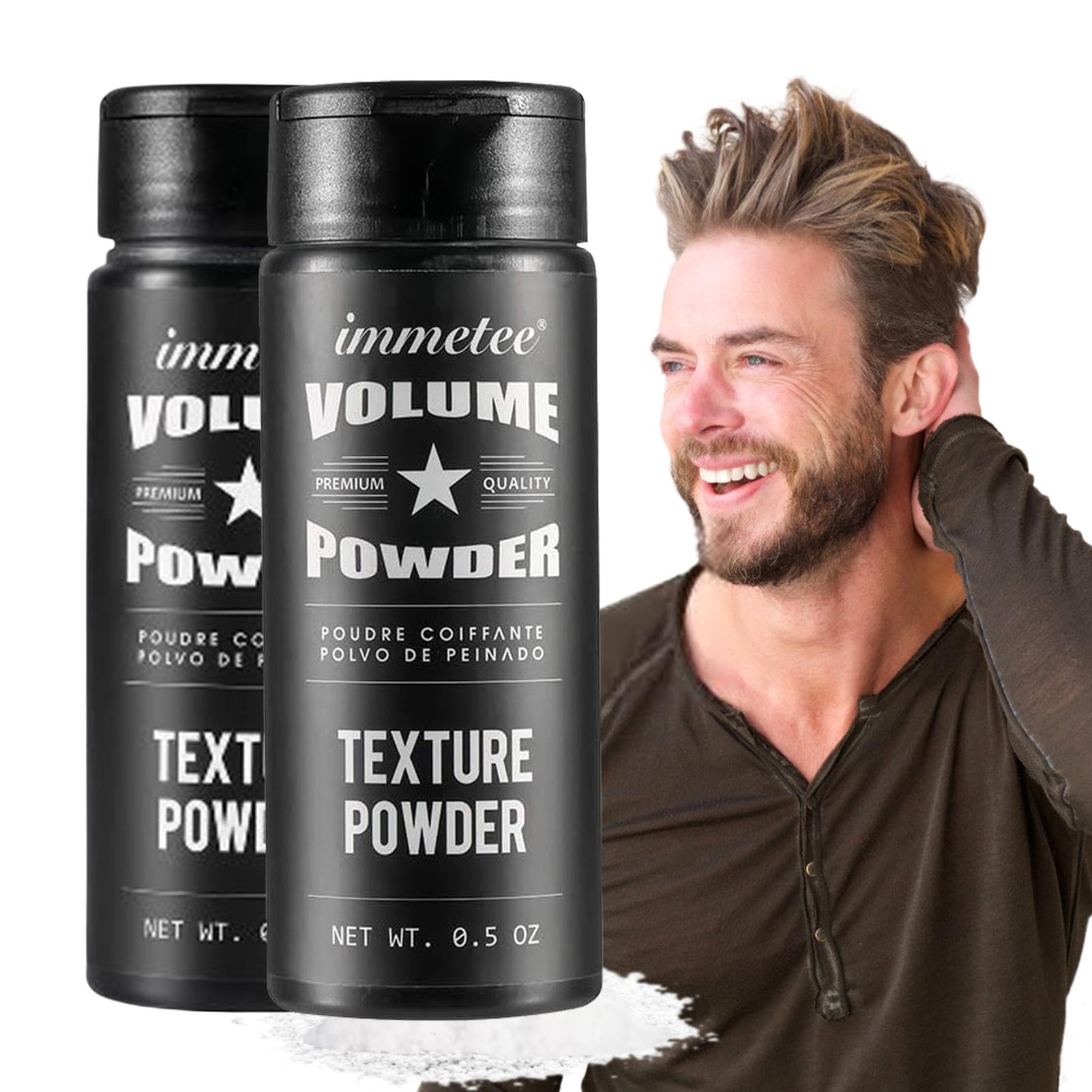 2 Pcs Hair Styling Powder for Volume & Texture - 0.5 Oz Root Lifting Powder for Soft, Fluffy Hair All Day - Perfect for Fine, Thin Hair & Updos (Weddings, Parties, Daily Styling)