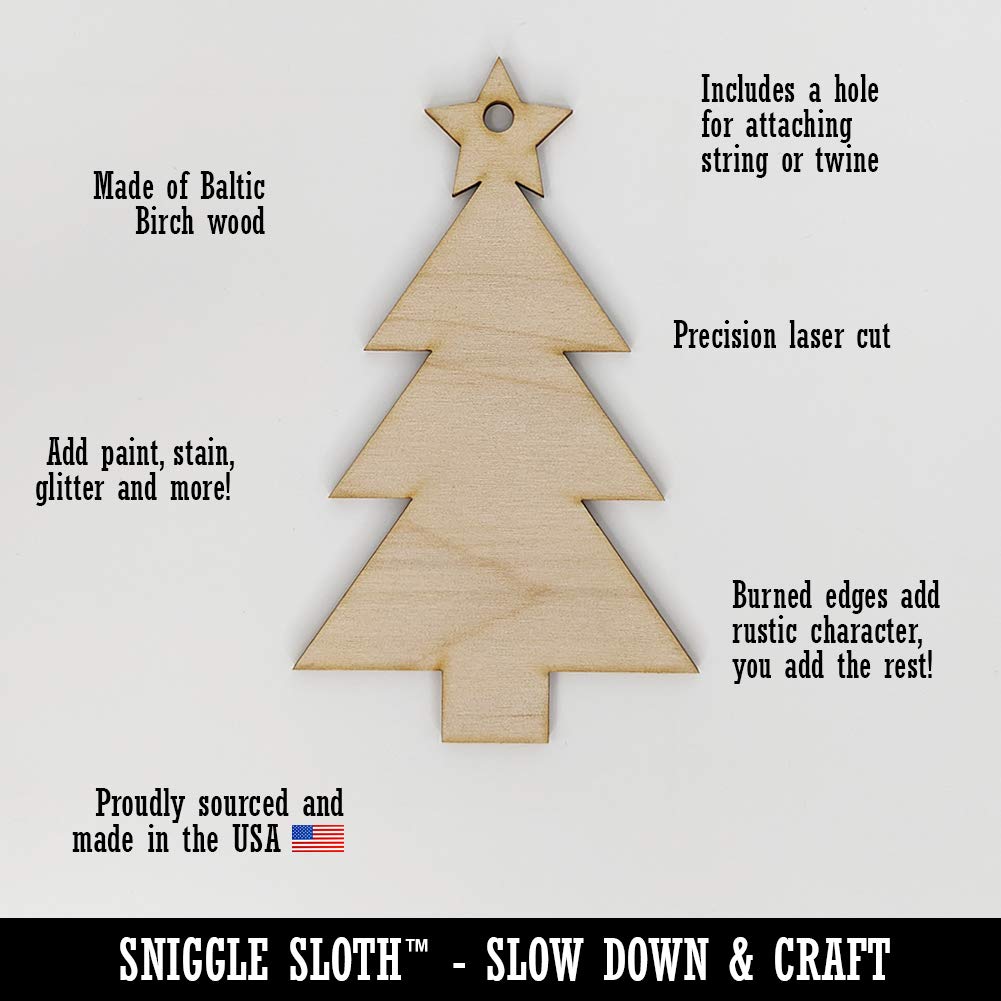 Sniggle Sloth Vampire Lips & Teeth Wood Ornament - Halloween & Christmas DIY Craft with Pre-Drilled Holes - Perfect for Tree Decor, Party Favors & Holiday Gift Making