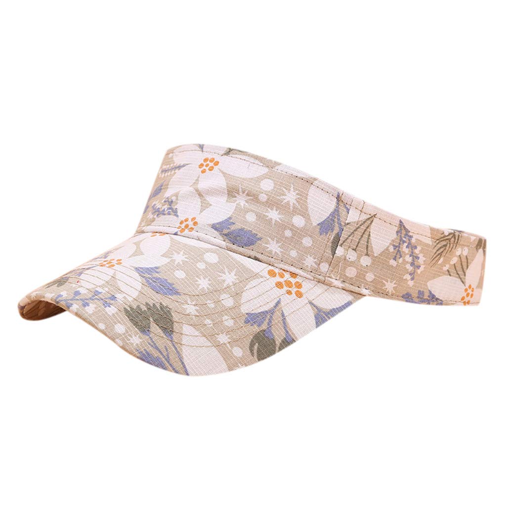 Adjustable Sun Visor Hat for Women - Lightweight Breathable Baseball Cap for Outdoor Sports, Running, Golf & Summer Activities