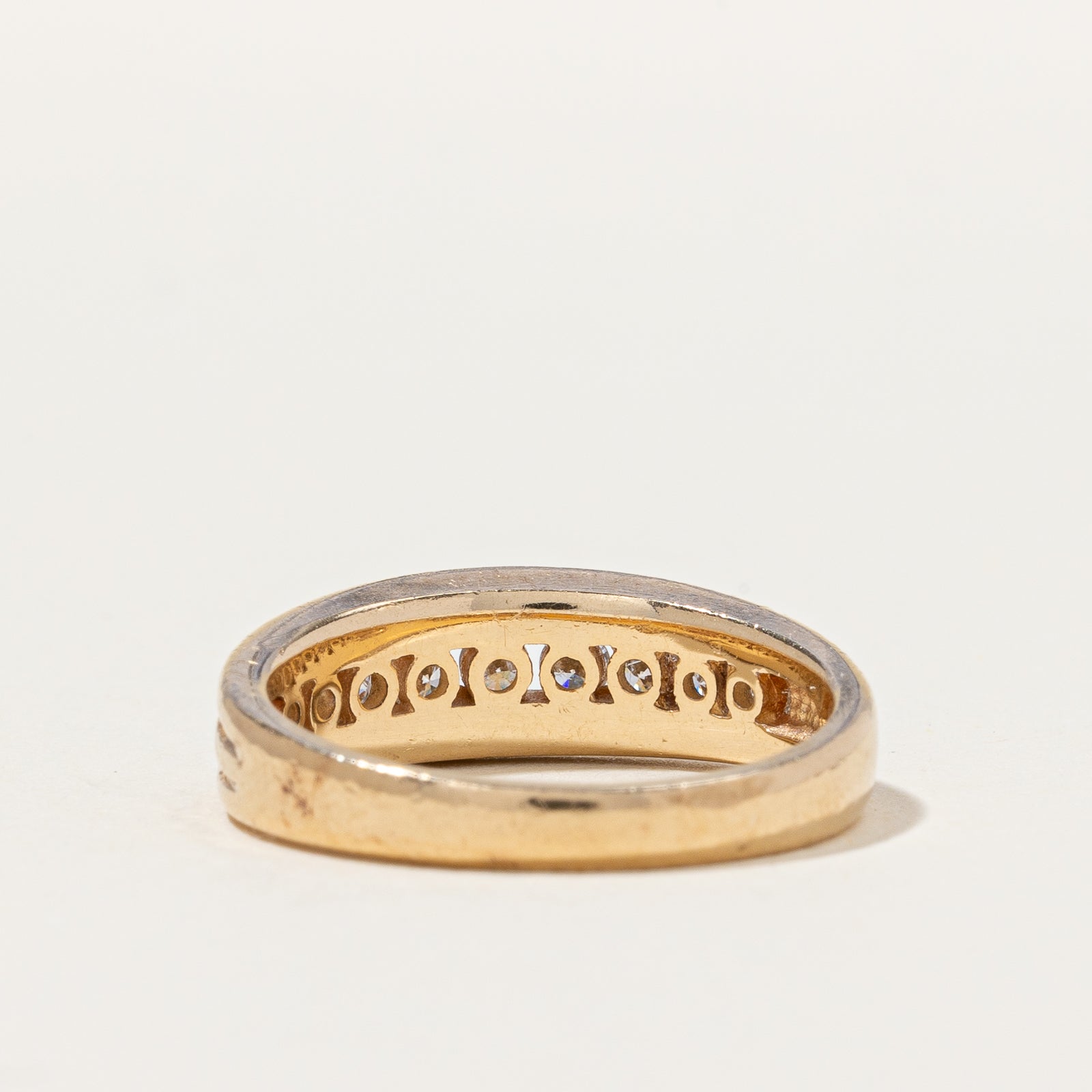 Channel Set Diamond Semi Eternity Band Ring - 0.25 Carat Total Weight (CTW) | Size 6 | Perfect for Anniversary, Engagement, Wedding & Everyday Elegance
