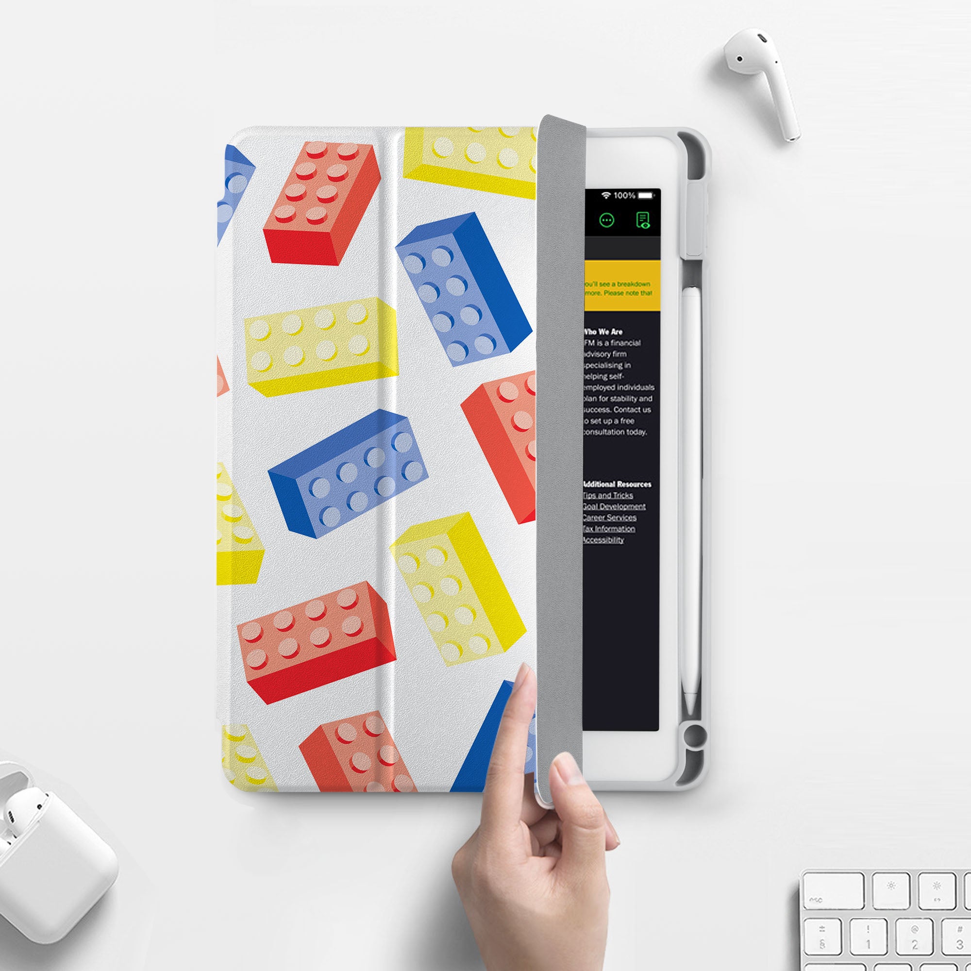 iPad 360 Elite Case - Retro Game Protective Cover for iPad Pro/Air/Mini - Perfect for Gaming, Travel & Work