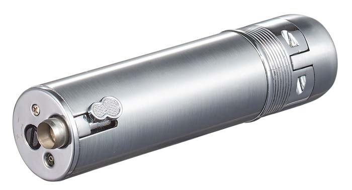 Visol Saddle Triple Torch Lighter - Windproof Butane Lighter for Cigars, Camping & Outdoor Use (Silver)