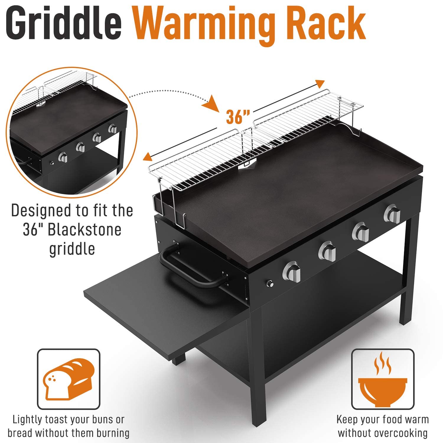 Yukon Glory™ Griddle Warming Rack for Blackstone 36