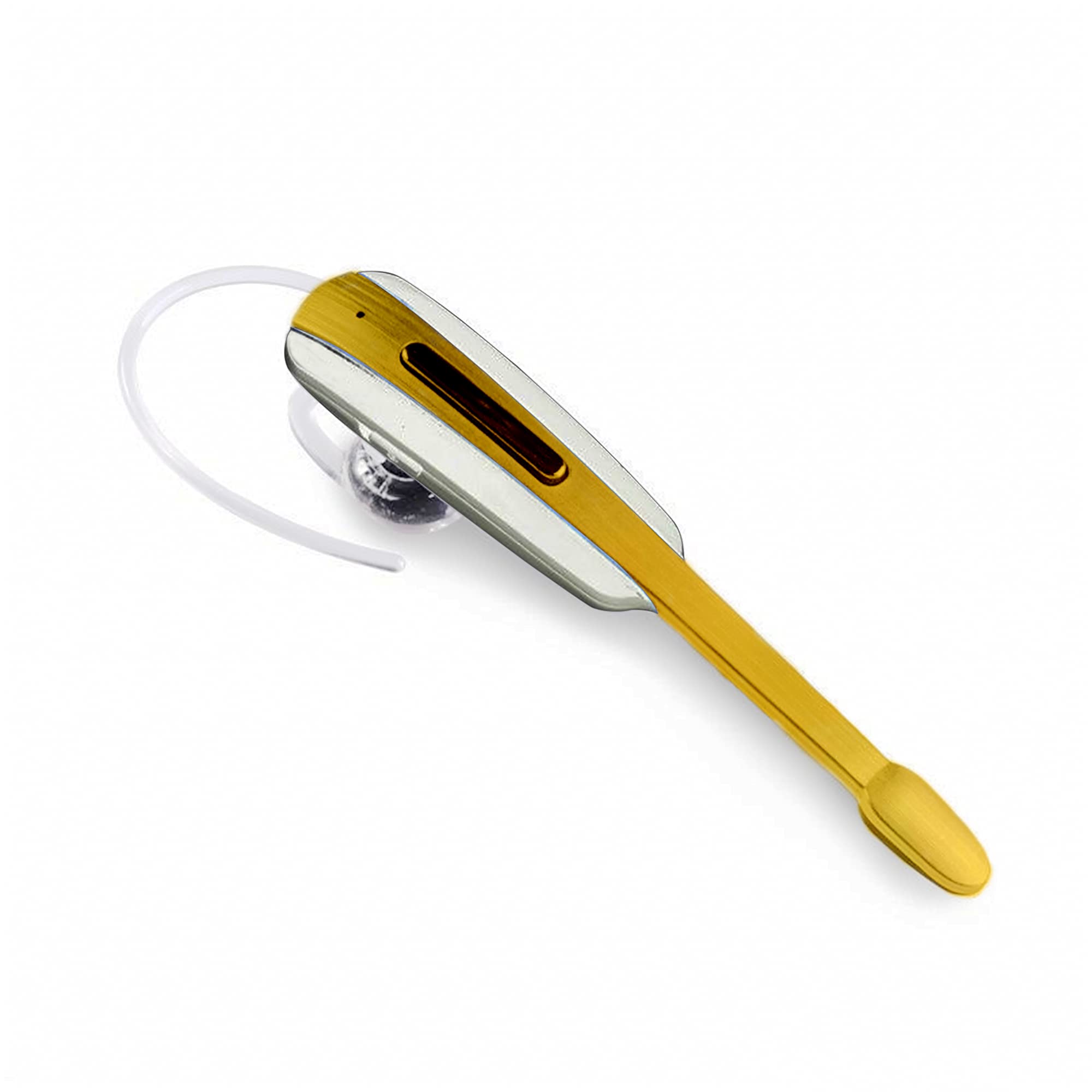 Wireless Bluetooth Earbuds with Noise Cancellation - Compatible with Asus ZenFone AR, White/Gold - Perfect for Workouts, Commuting & Hands-Free Calls