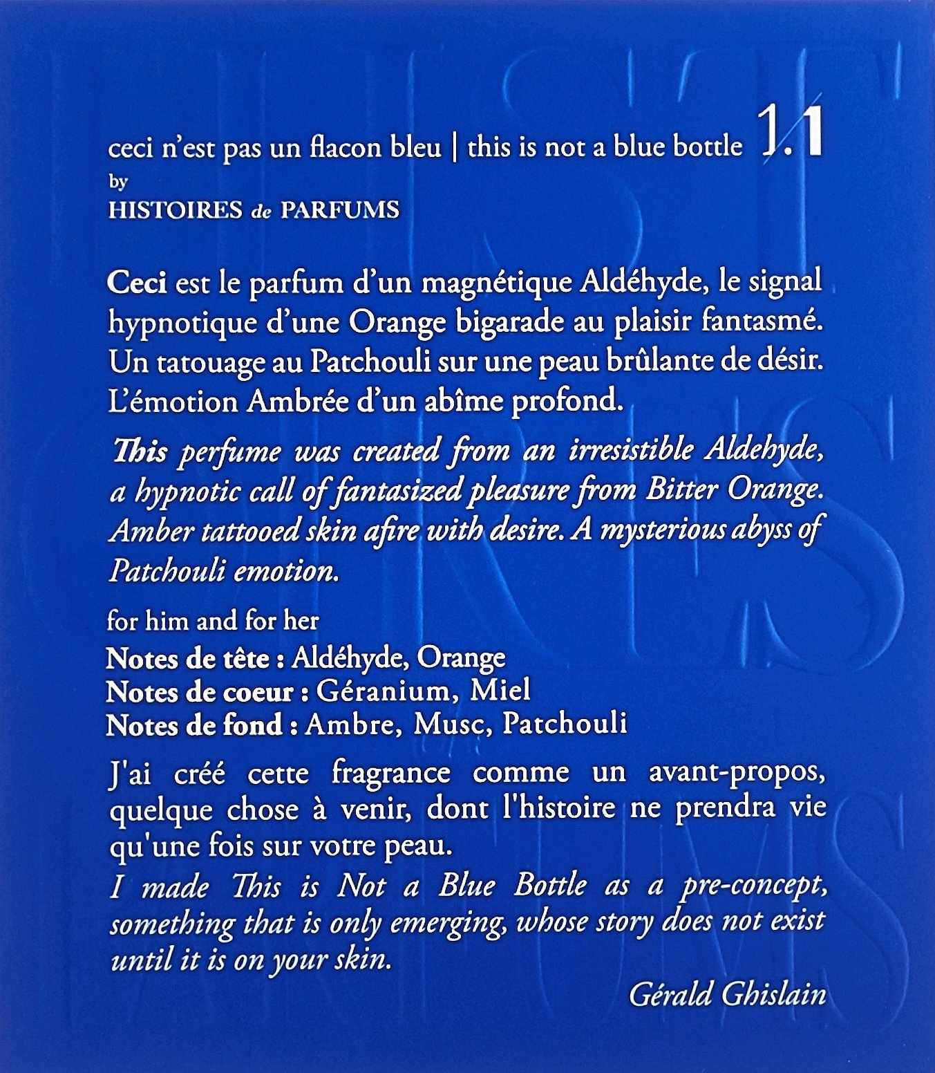 Histoires de Parfums This Is Not A Blue Bottle Eau De Parfum Spray - 4 Fl Oz Luxury Perfume for Women & Men | Perfect for Date Night, Special Occasions & Everyday Elegance