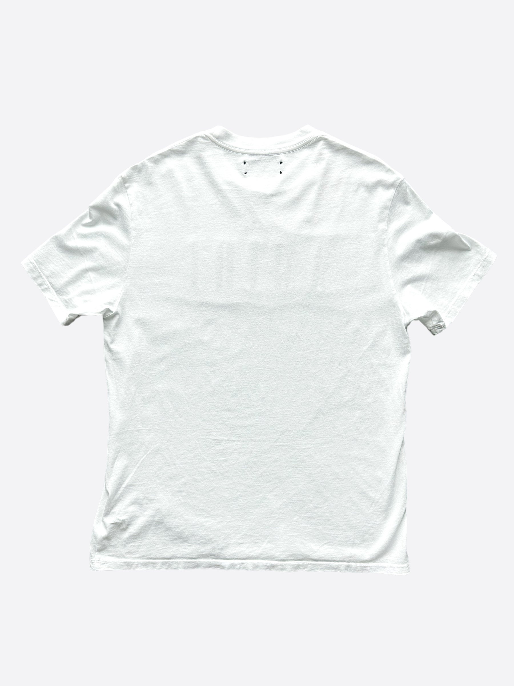 Amiri White & Black Core Logo T-Shirt for Men - Stylish Graphic Tee for Casual Wear & Street Fashion