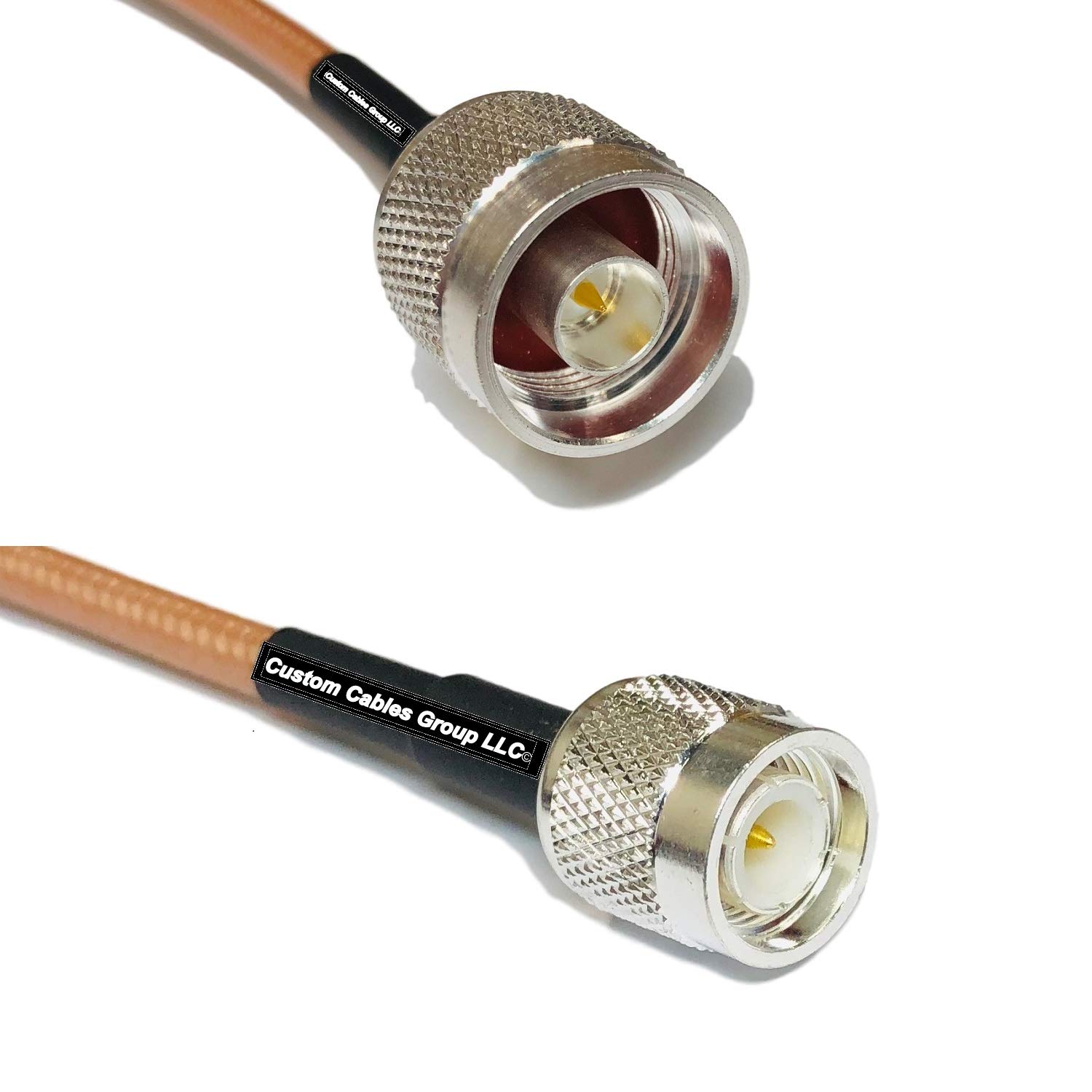 15 Feet RG142 N Male to TNC Male RF Pigtail Coaxial Cable - High Frequency Coax Cable for Ham Radio, Antenna, and Wireless Communication Systems
