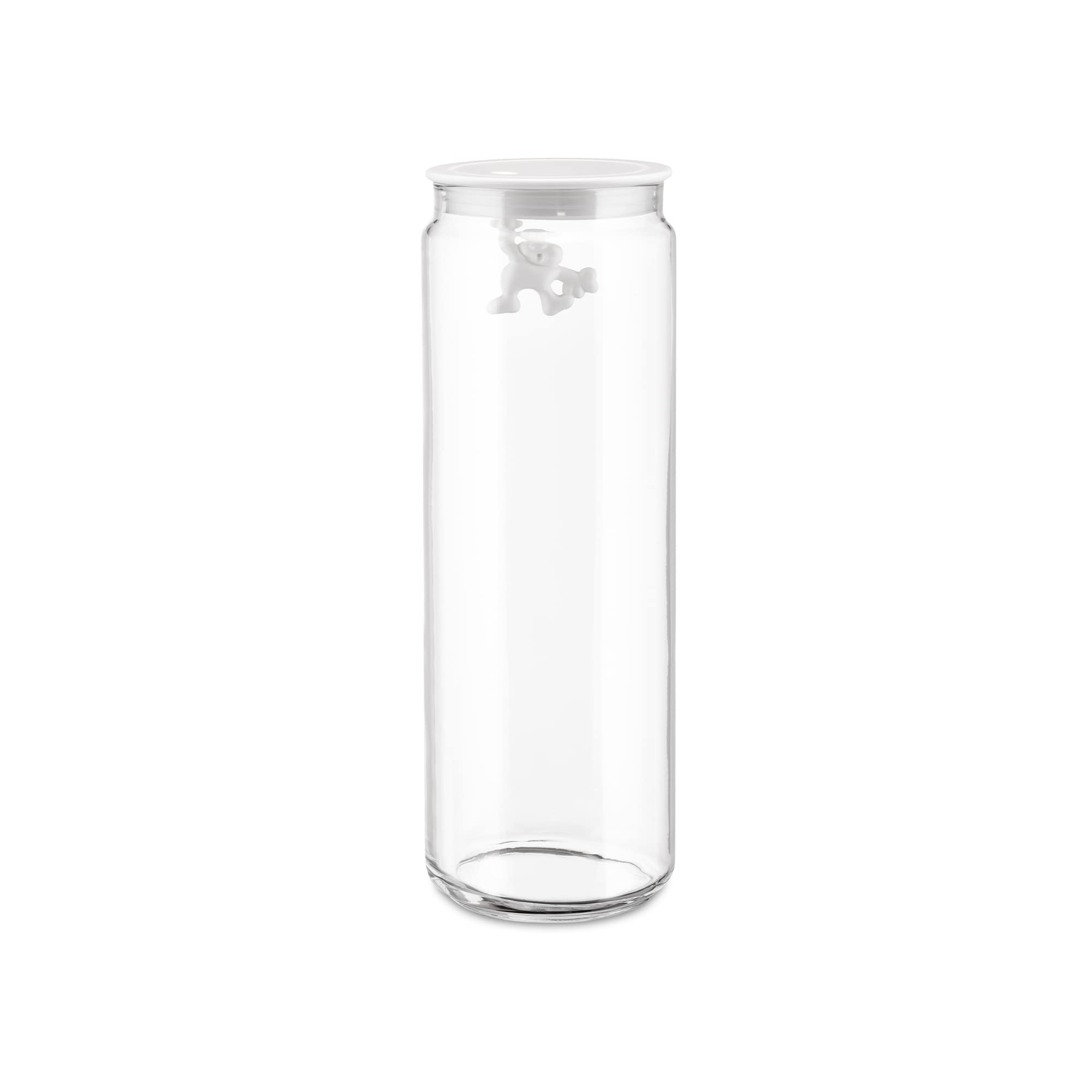 Alessi W Gianni Glass Box - White | Modern Home Decor Storage for Jewelry, Keys & Small Items | Perfect for Bedroom, Bathroom & Office Organization