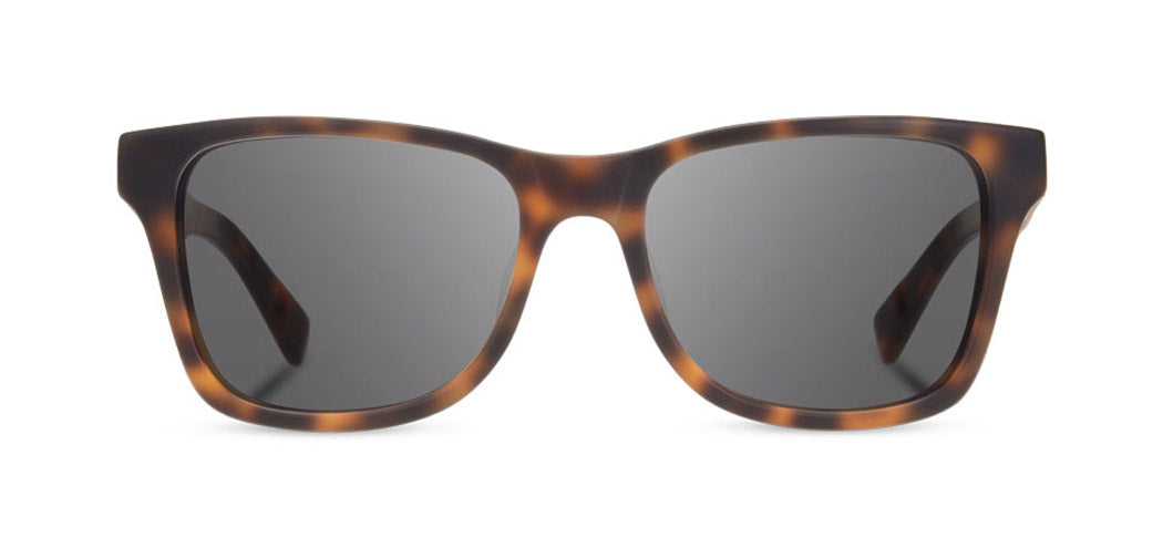 Shwood Canby XL Acetate Sunglasses - Matte Brindle/Elm Burl Frame with Grey Polarized Lenses | UV Protection for Outdoor Activities, Driving & Fashion