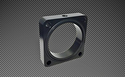 Torque Solution Throttle Body Spacer (Black) - High Performance Air Intake Spacer for Improved Engine Efficiency - Perfect for Car Enthusiasts & DIY Auto Upgrades