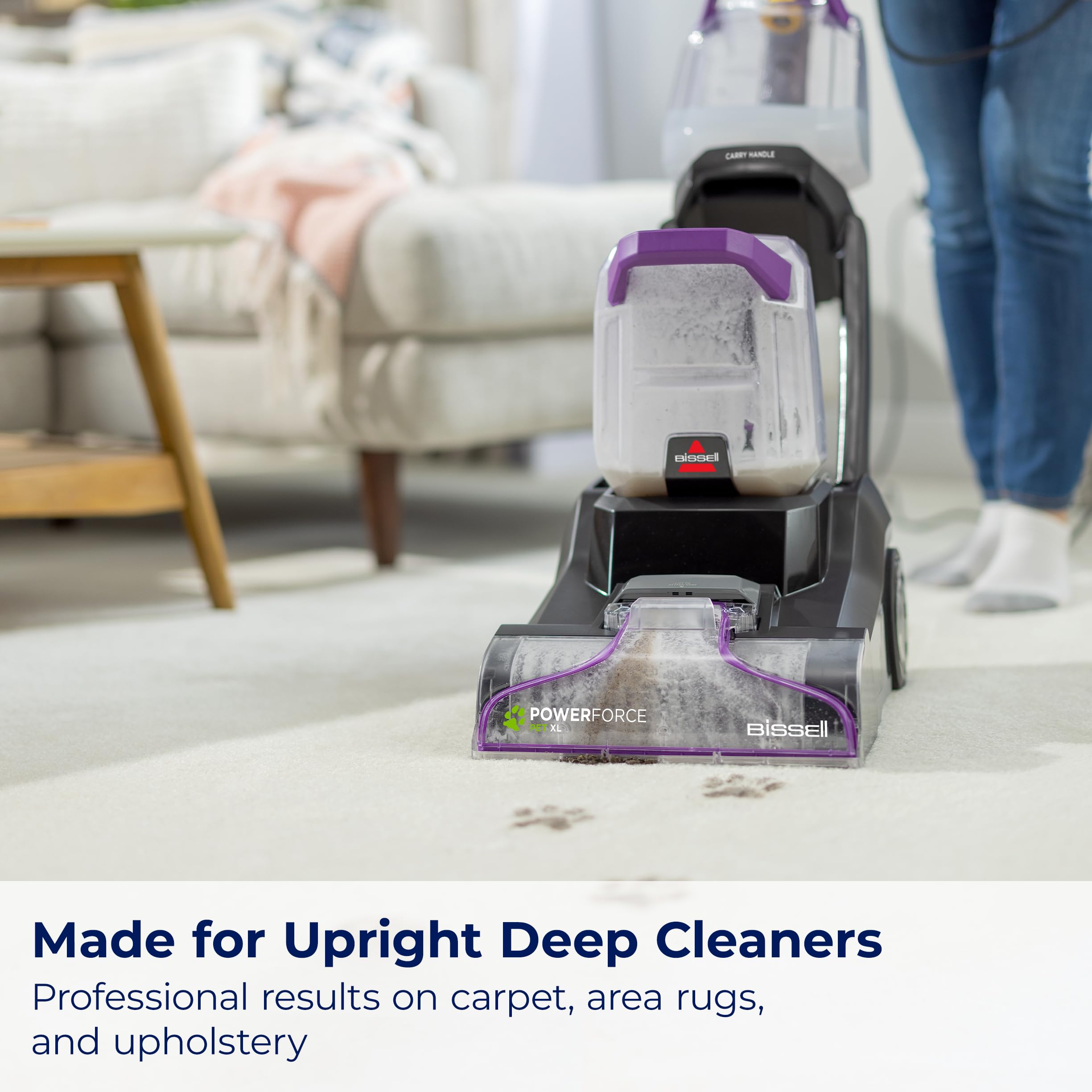 Bissell 78H63 Deep Clean Pro 4X Concentrated Carpet Shampoo - 48oz Silver Formula for Deep Cleaning & Stain Removal - Perfect for Home, Office & Pet Areas