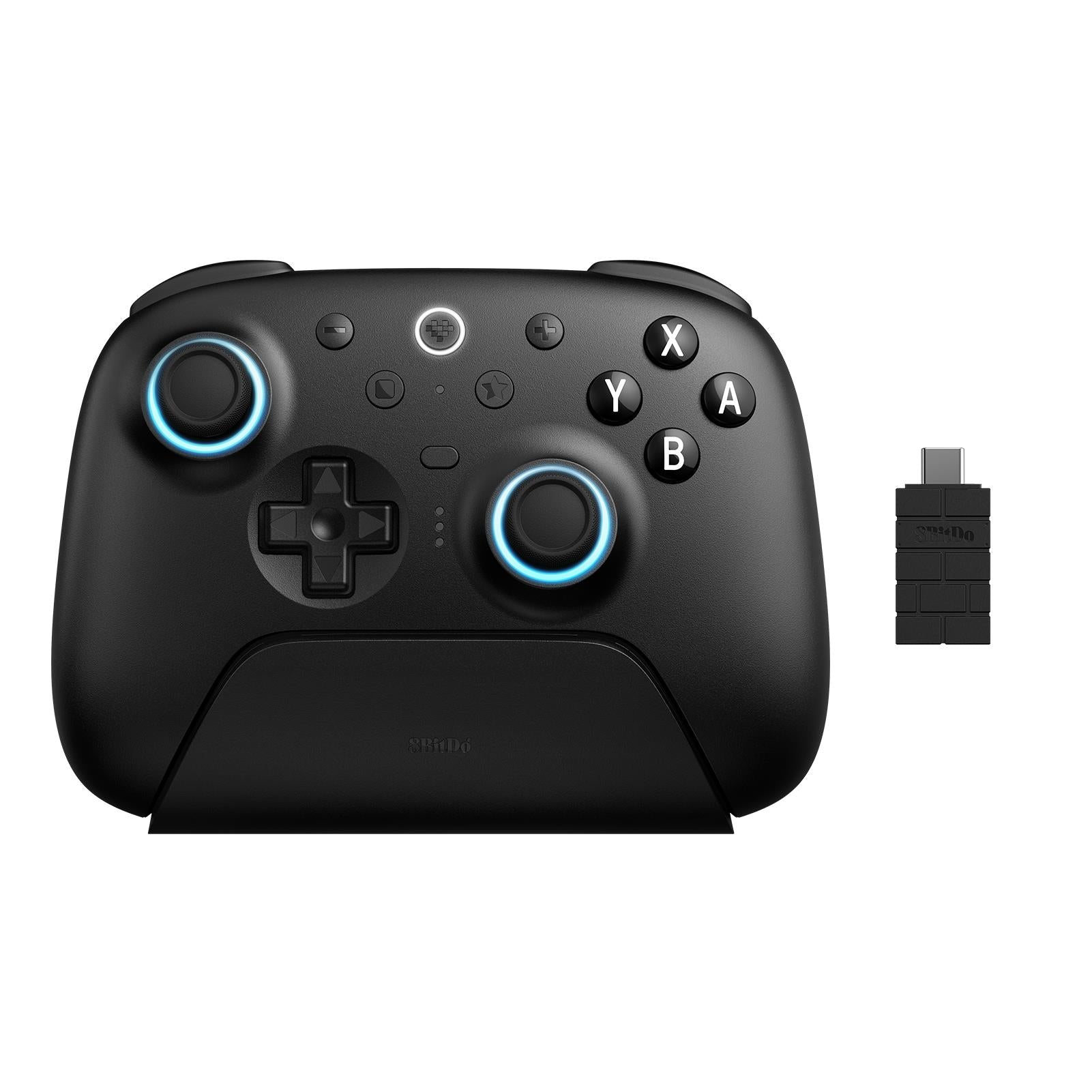 8BitDo Ultimate Bluetooth Controller for Nintendo Switch, PC, Android - Wireless Gamepad with Hall Effect Joystick, Adjustable Triggers (Black) - Perfect for Gaming, Streaming & Esports