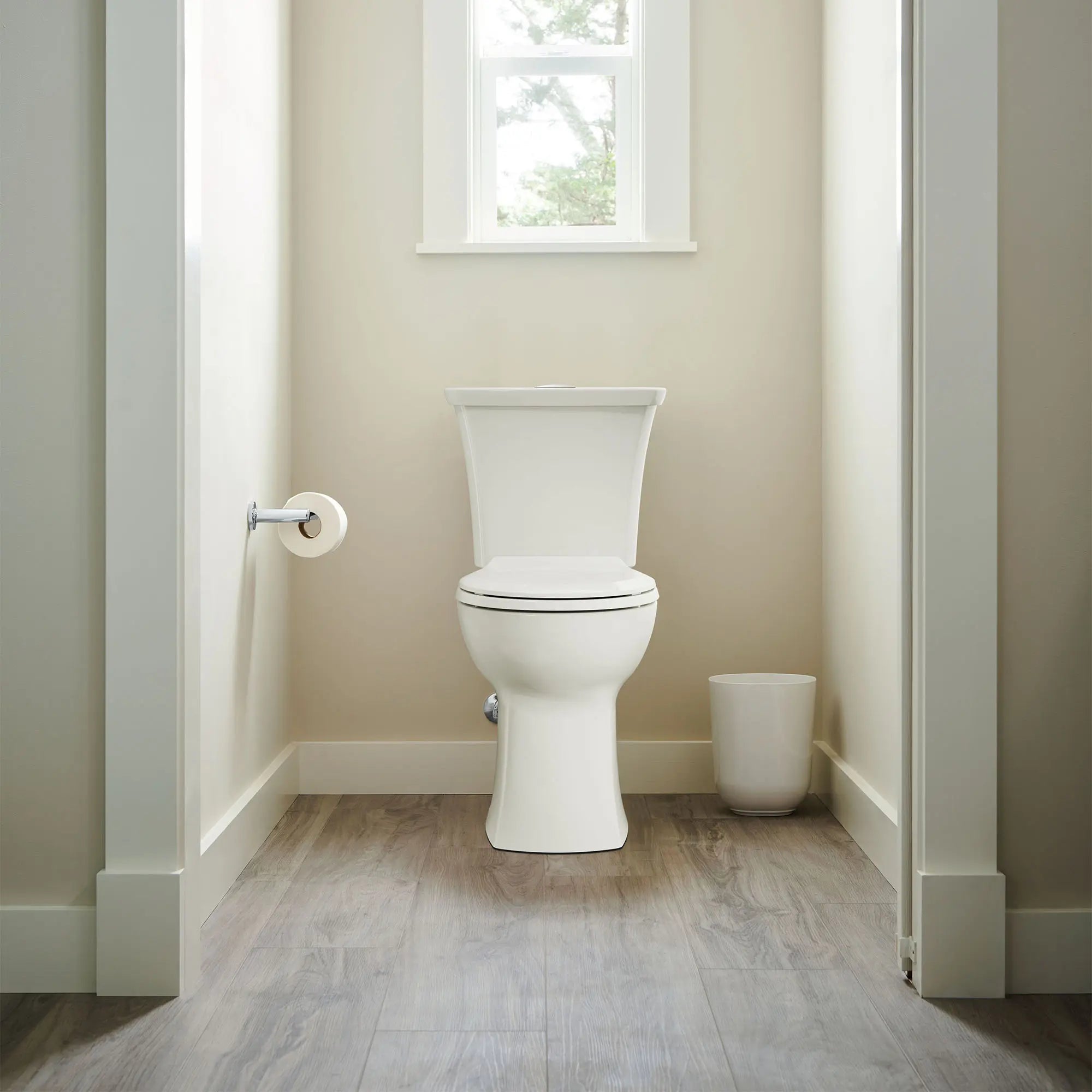 Edgemere® Dual Flush Round Front Toilet - 1.6 GPF/6.0 LPF & 1.1 GPF/4.2 LPF Water Saving, Chair Height with Soft Close Seat & Wax Ring Included - Perfect for Small Bathrooms & Modern Homes