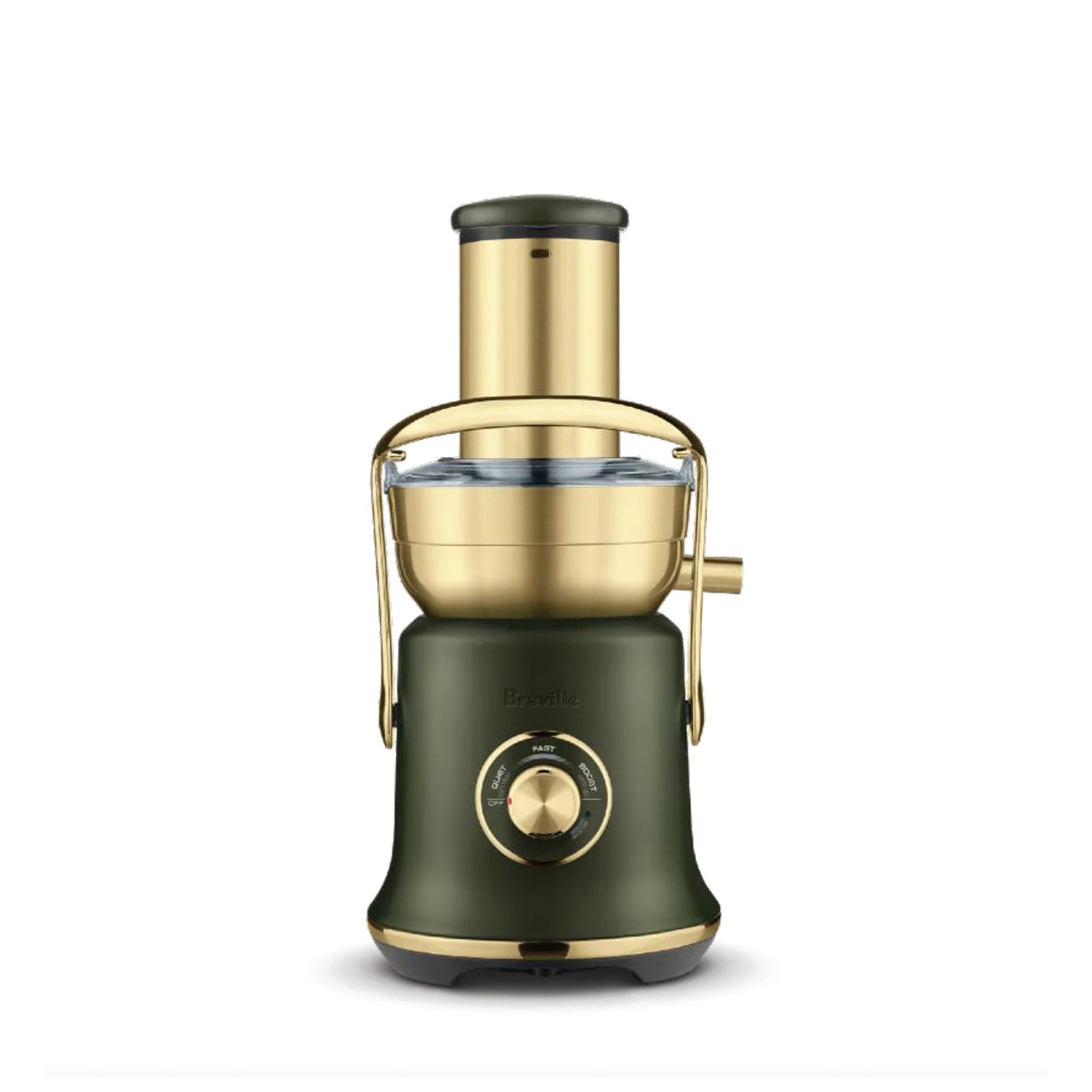 Breville Juice Fountain Cold XL Juicer - High Speed Commercial Grade Juicer for Fruits & Vegetables, BPA Free, Large Feed Chute (Olive Tapenade Brass, Model BJE830OLB) - Perfect for Healthy Juicing at Home, Restaurants & Juice Bars