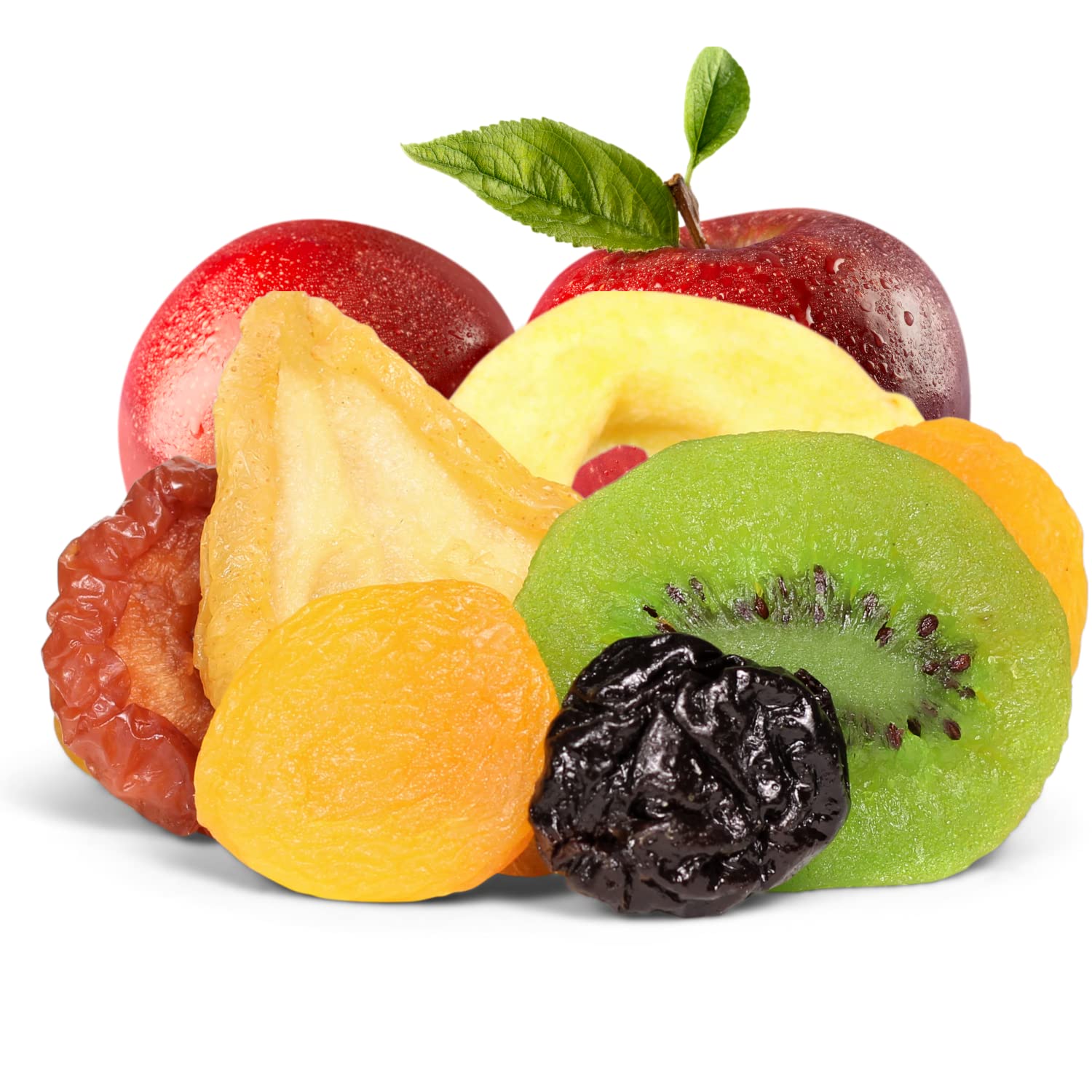 Premium Dried Mixed Fruit with Prunes, Apricots & More - 5lb Bulk Vegan Kosher Snacks | Healthy Natural Fruit Mix for Trail Mix, Baking, Yogurt Topping & On-the-Go Snacking | It's Delish Brand