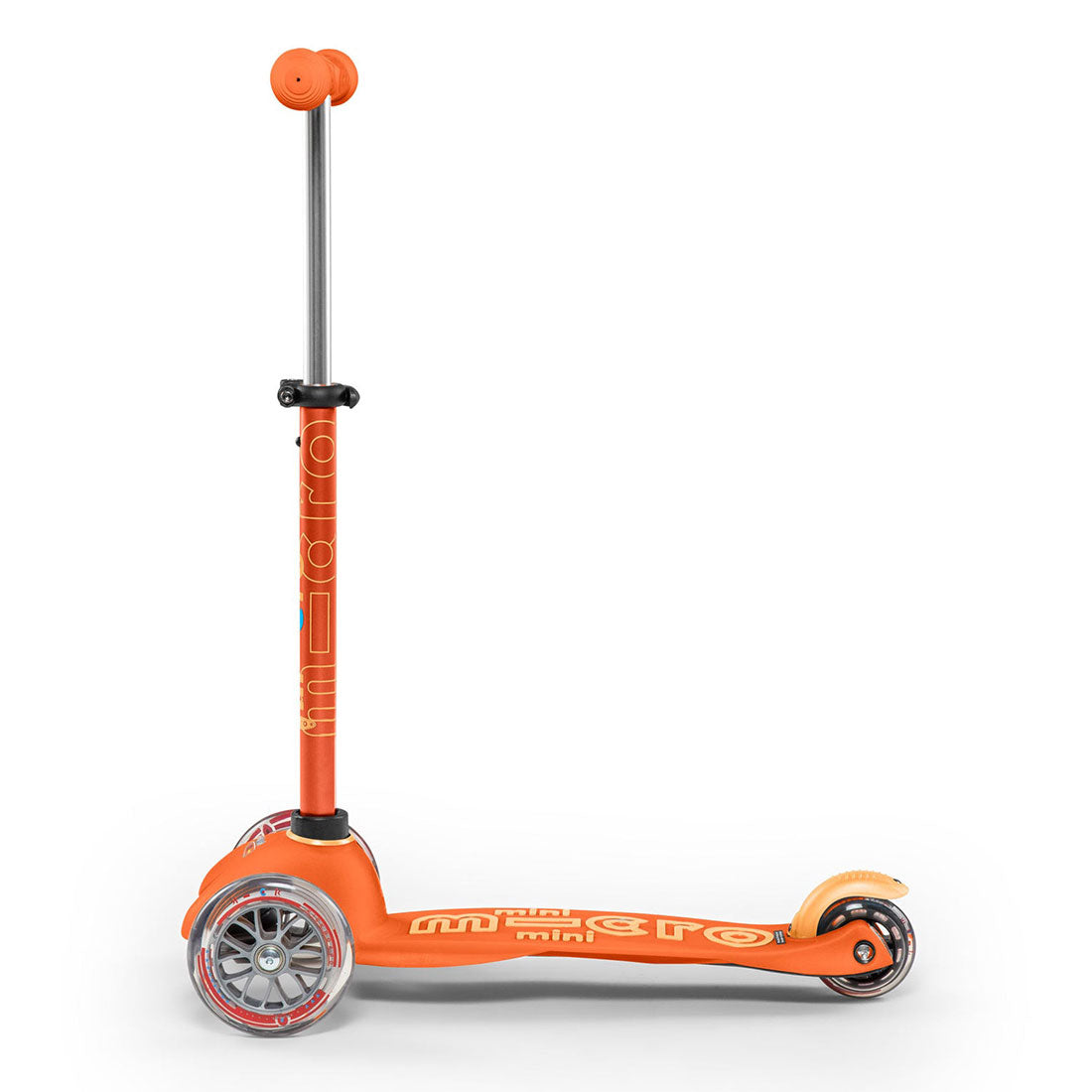 Micro Mini Deluxe 3 Wheel Scooter for Kids - Orange | Lightweight Foldable Kick Scooter for Boys & Girls Ages 3-8 | Perfect for Neighborhood Rides, Park Adventures & School Commutes
