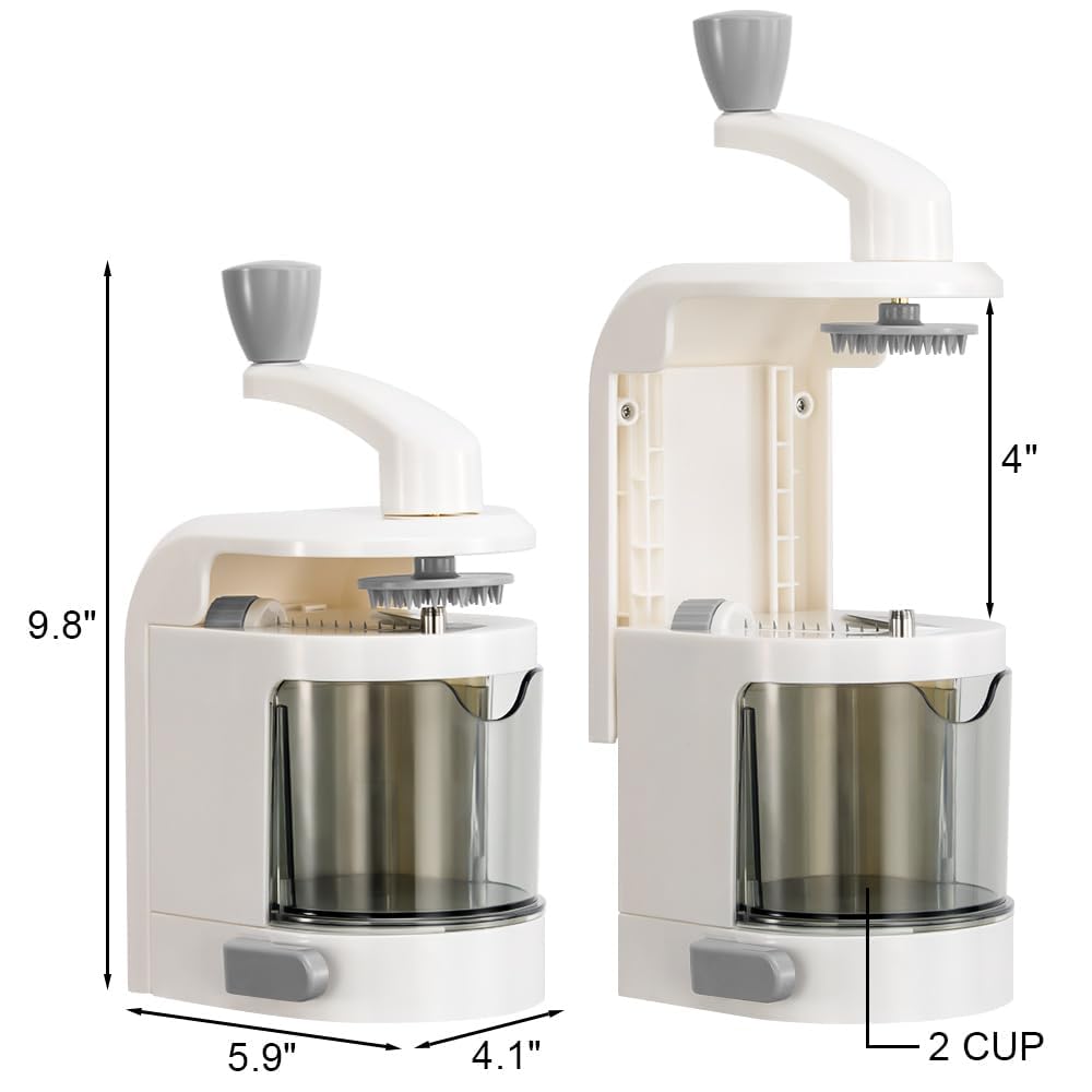 4-in-1 Rotating Blade Vegetable Spiralizer - Zucchini Noodle Maker with Strong Suction Base - Perfect for Healthy Pasta, Salads & Meal Prep (Keto, Vegan, Gluten-Free)