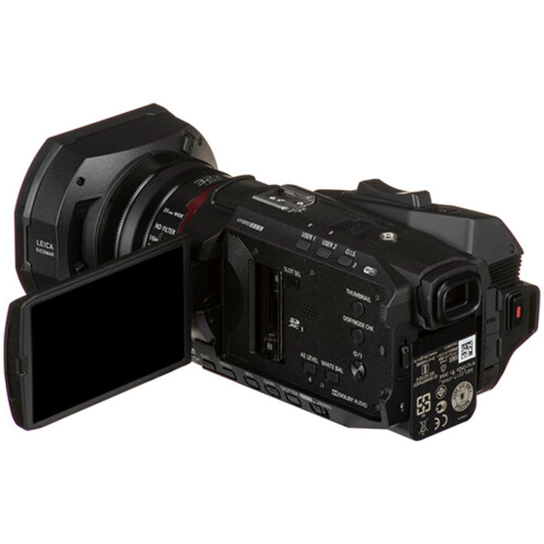 Panasonic HC-X1500 4K Professional Camcorder with WiFi - Includes Case, 64GB SD Card & Tripod - Perfect for Live Streaming, Wedding Videography & Documentary Filming (Black)
