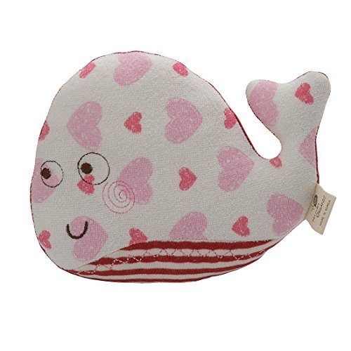 100% Organic Cotton Baby Toy Whale - Soft & Safe Plush Stuffed Animal for Infants & Toddlers | Perfect for Nursery Decor, Cuddling, and Sensory Play