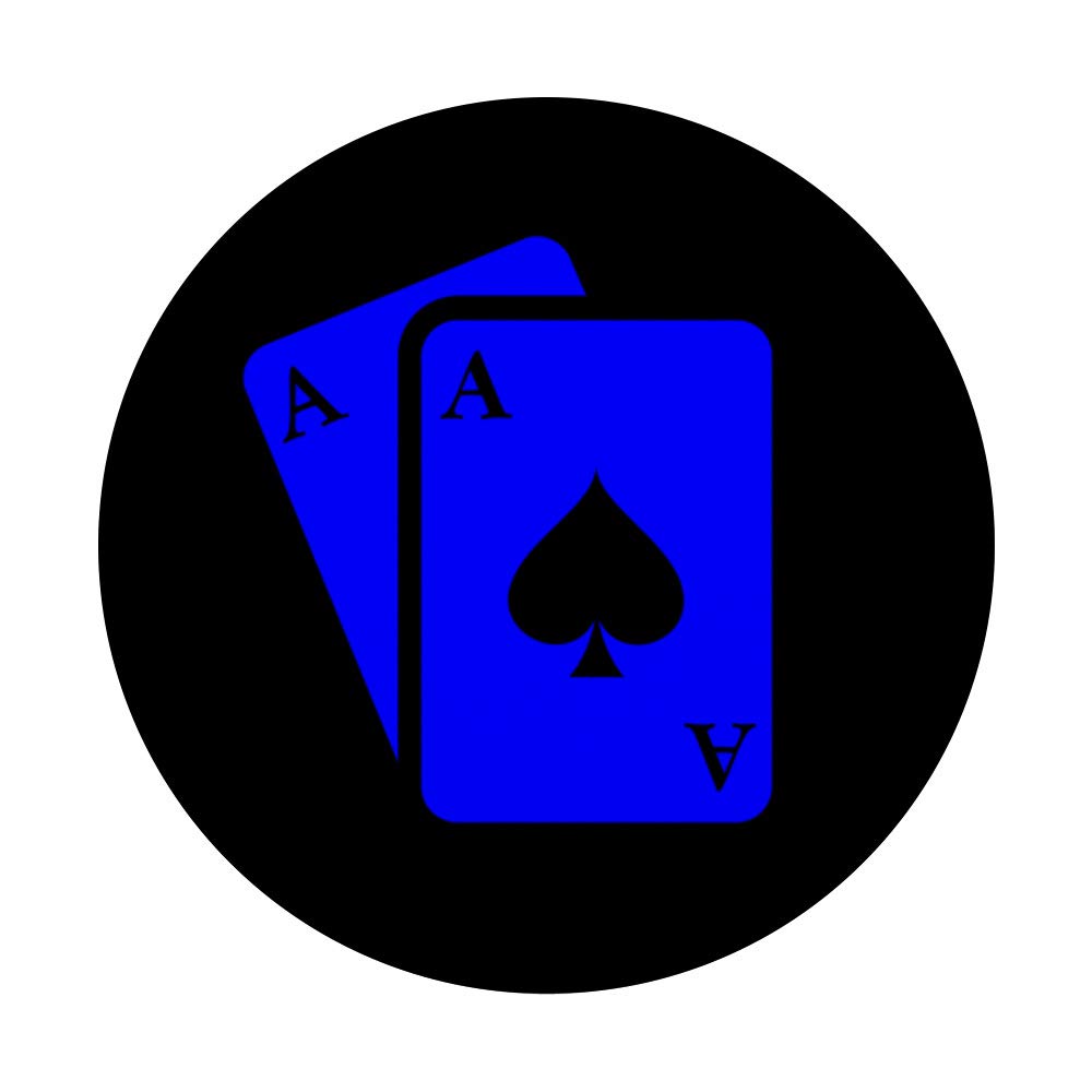 Poker PopSockets PopGrip - Interchangeable Phone Grip & Stand for iPhone, Samsung, Smartphones - Perfect for Gaming, Selfies, and Hands-Free Viewing