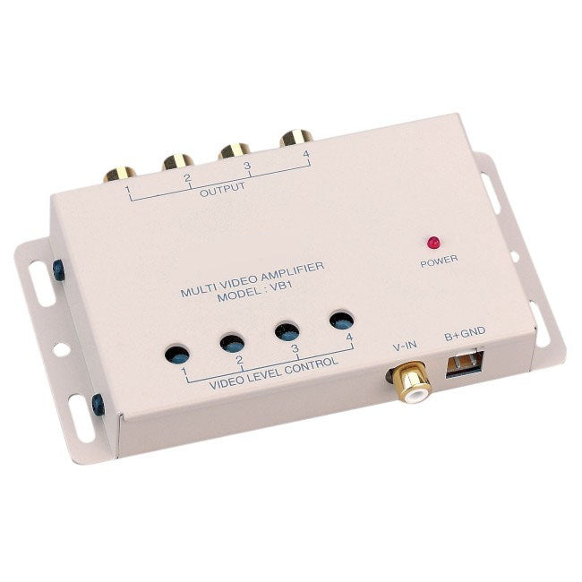 Power Acoustik VB-1 Video Signal Booster Amplifier - Enhances Video Quality for Car DVD Players, Home Theaters & Security Cameras