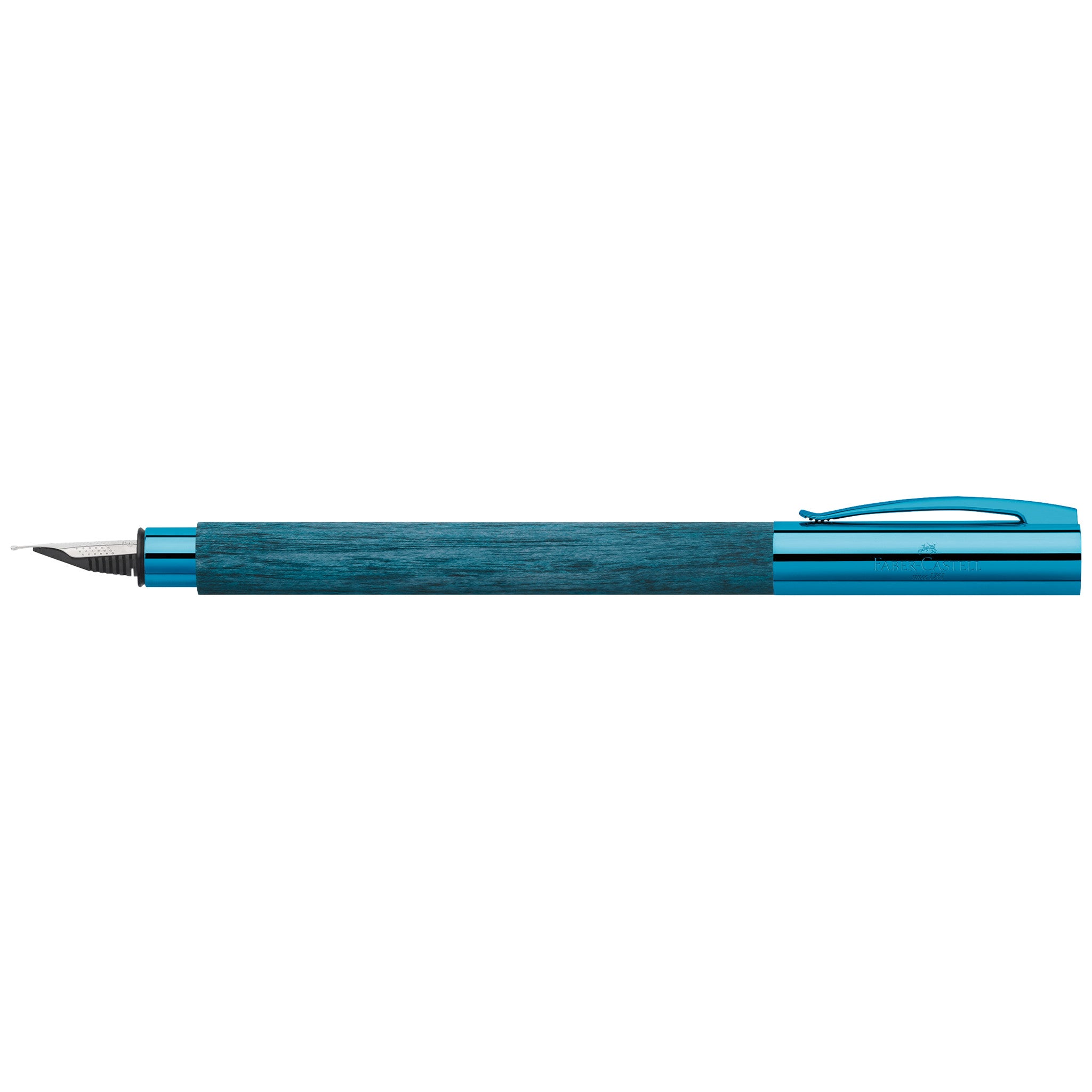 Premium Blue Wood Ambition Fountain Pen with Fine Nib #148031 - Perfect for Elegant Writing, Calligraphy, and Professional Note-Taking