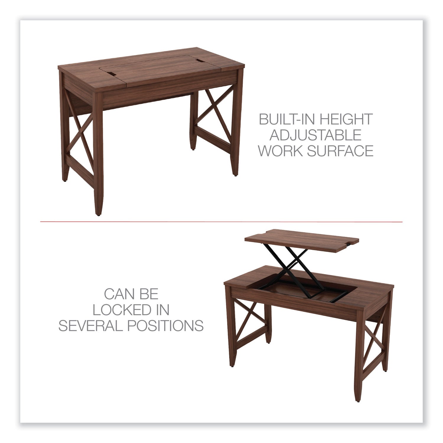 Alera® Adjustable Height Sit to Stand Desk - 47.25