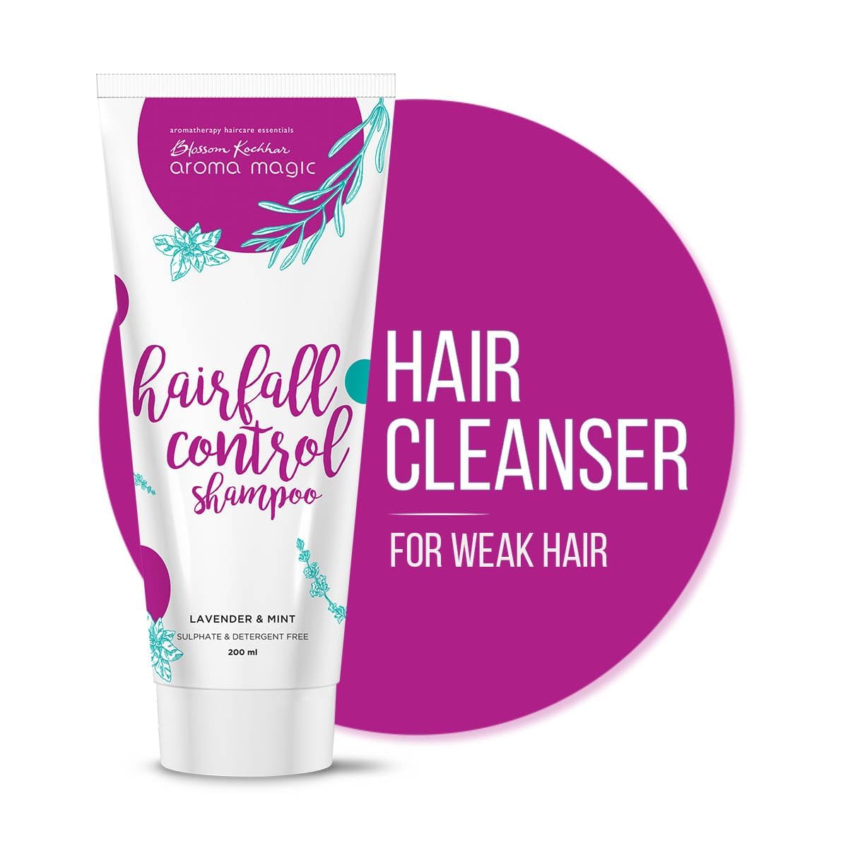 Aroma Magic Hair Fall Control Shampoo - 200ml for Thinning Hair & Scalp Care | Reduces Hair Loss & Promotes Growth | Daily Use for Healthy Hair