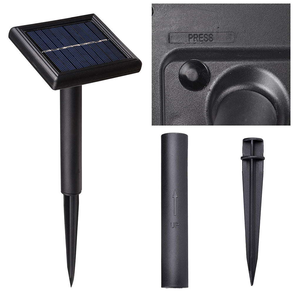 Solar Powered Outdoor String Lights - 15 LED Bulbs, 48ft Waterproof Bistro Lights for Patio, Garden, Backyard & Wedding Decor