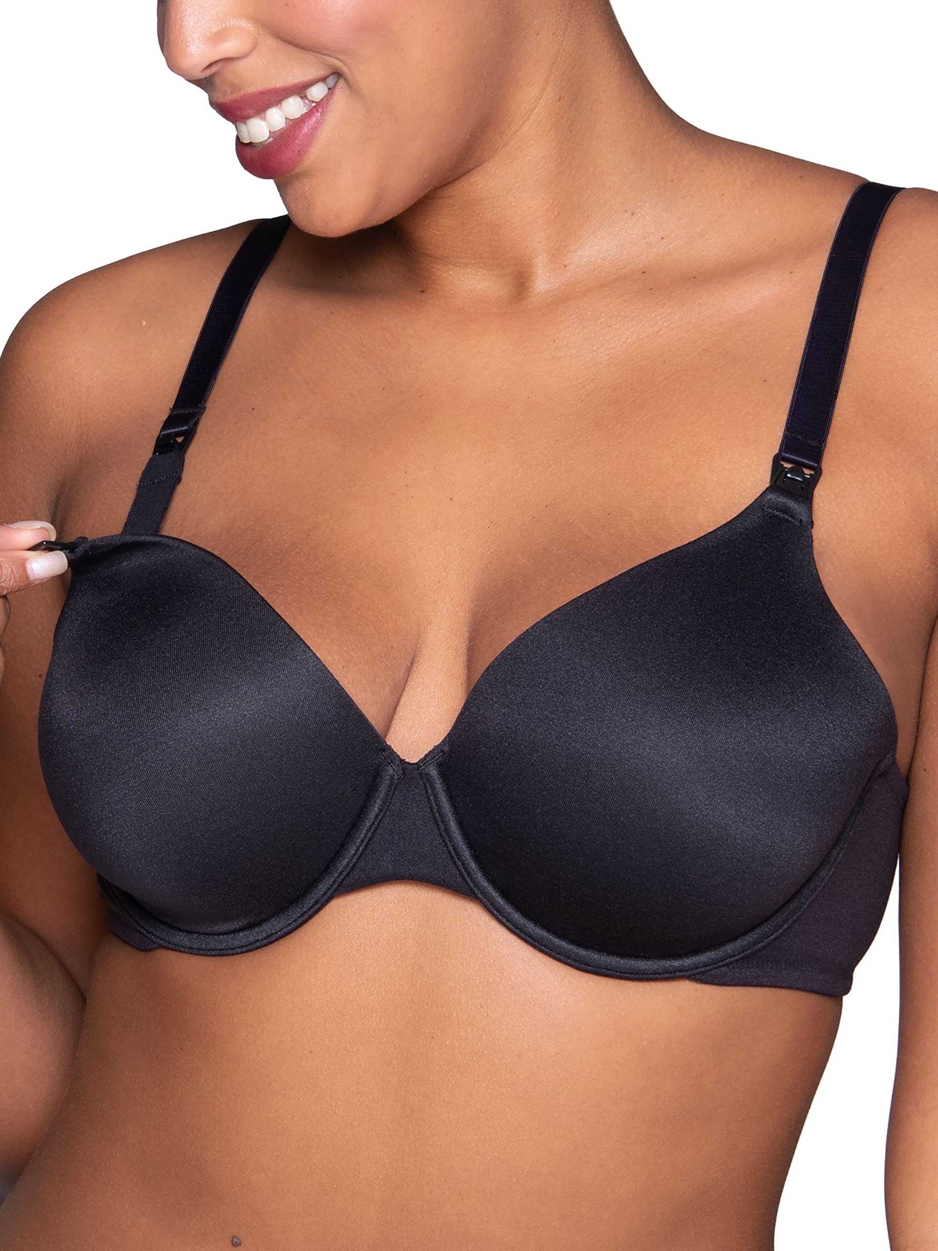 Vanity Fair Women's Maternity Nursing Bra - Front Clip Underwire Support with Stretch Cups | Comfortable Breastfeeding Bra for Pregnancy & Postpartum | Multipack Options Available | Perfect for Work, Home & Everyday Wear