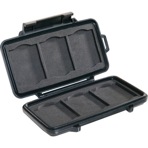 Pelican 0945 Waterproof Memory Card Case - Holds 6 CF Cards - Shockproof & Dustproof Storage for DSLR Cameras - Perfect for Travel & Outdoor Photography