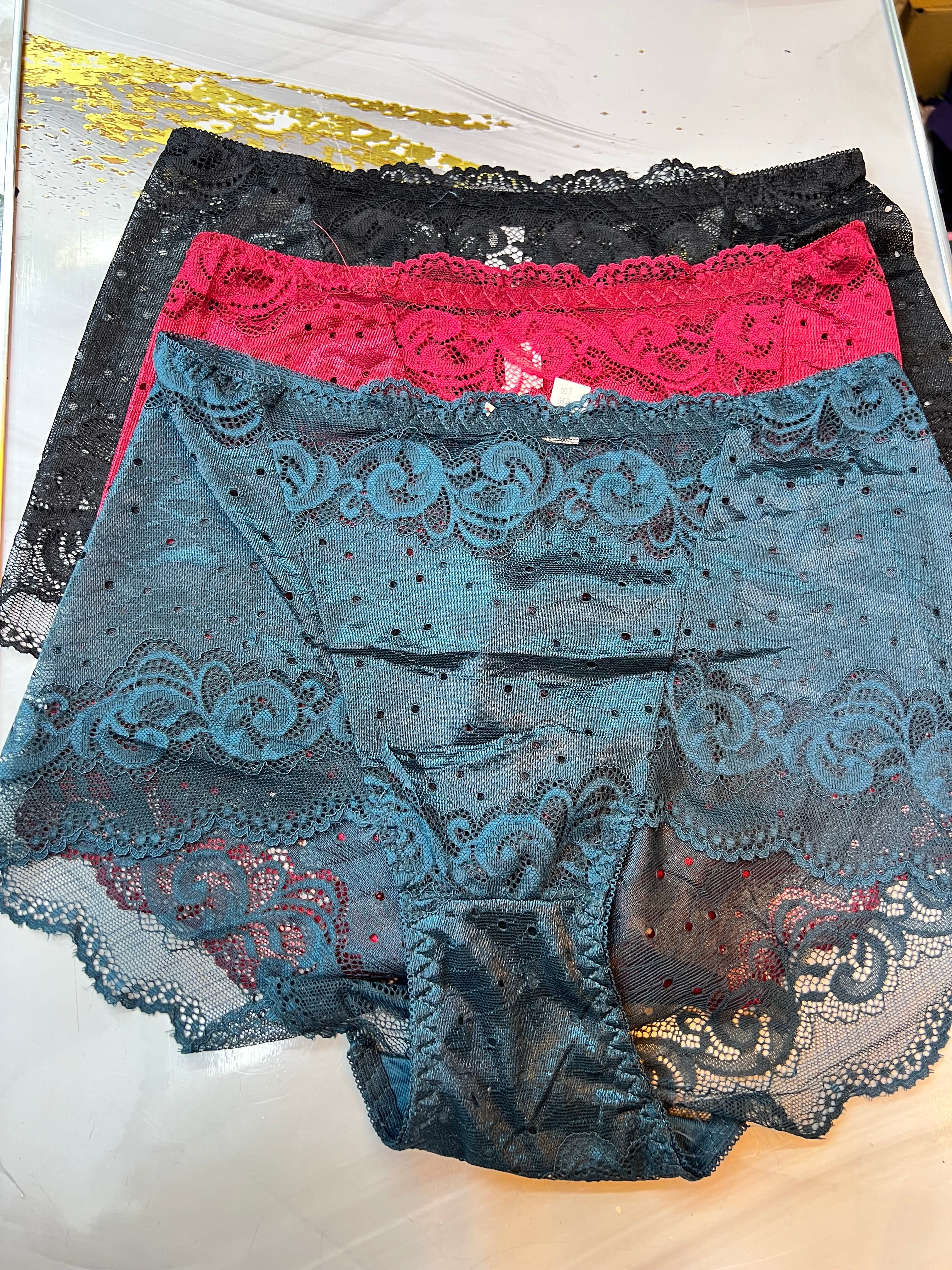 Lace Underwear Set for Women - 2 Pack Comfortable Panties with Soft Lace Trim - Perfect for Everyday Wear, Sleepwear & Special Occasions