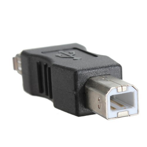 USB A Female to USB B Male Adapter Converter - USB Type A to Type B Gender Changer for Printers, Scanners & Audio Devices