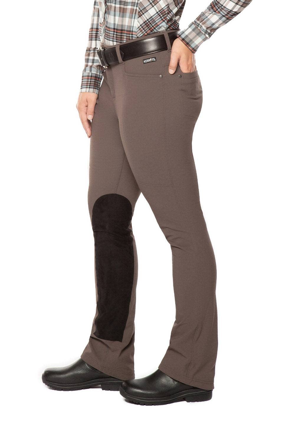 Kerrits Dynamic Extended Knee Patch Bootcut Riding Pants - Tall for Equestrian & Horseback Riding | Comfortable & Durable for Long Rides
